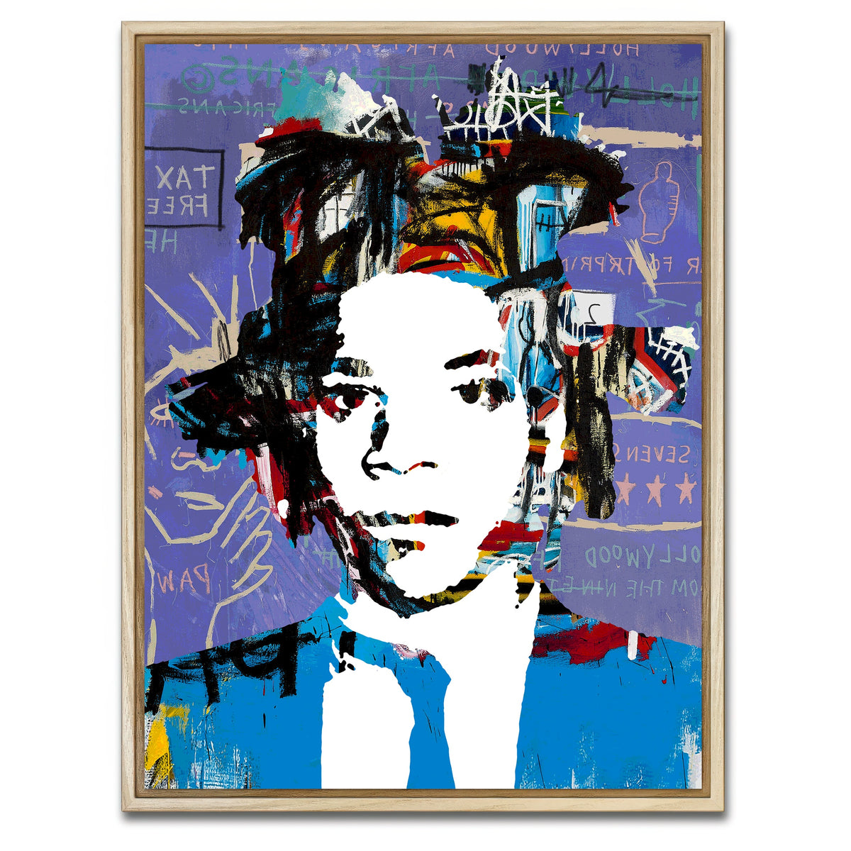 AUTO-MOCKUP WHITE | basquiat | 1 Piece | Natural Framed Canvas | group=3x4