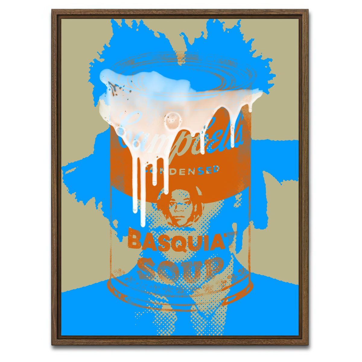 AUTO-MOCKUP WHITE | basquiat soup | 1 Piece | Walnut Framed Canvas | group=3x4