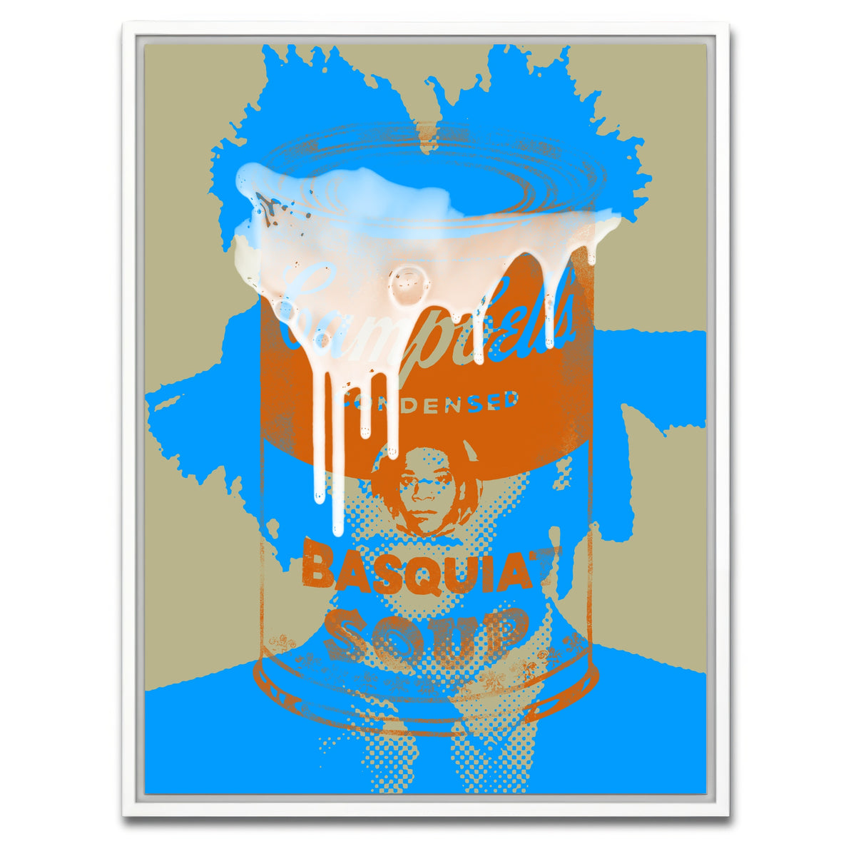 AUTO-MOCKUP WHITE | basquiat soup | 1 Piece | White Framed Canvas | group=3x4
