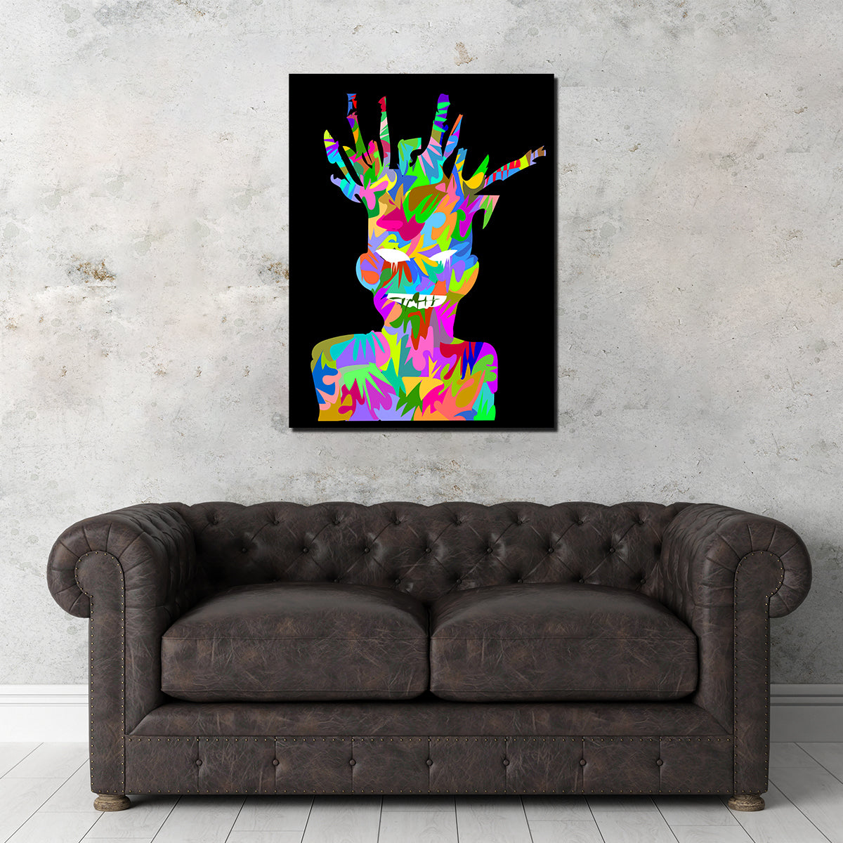 Basquiat Self Portrait Wall Art