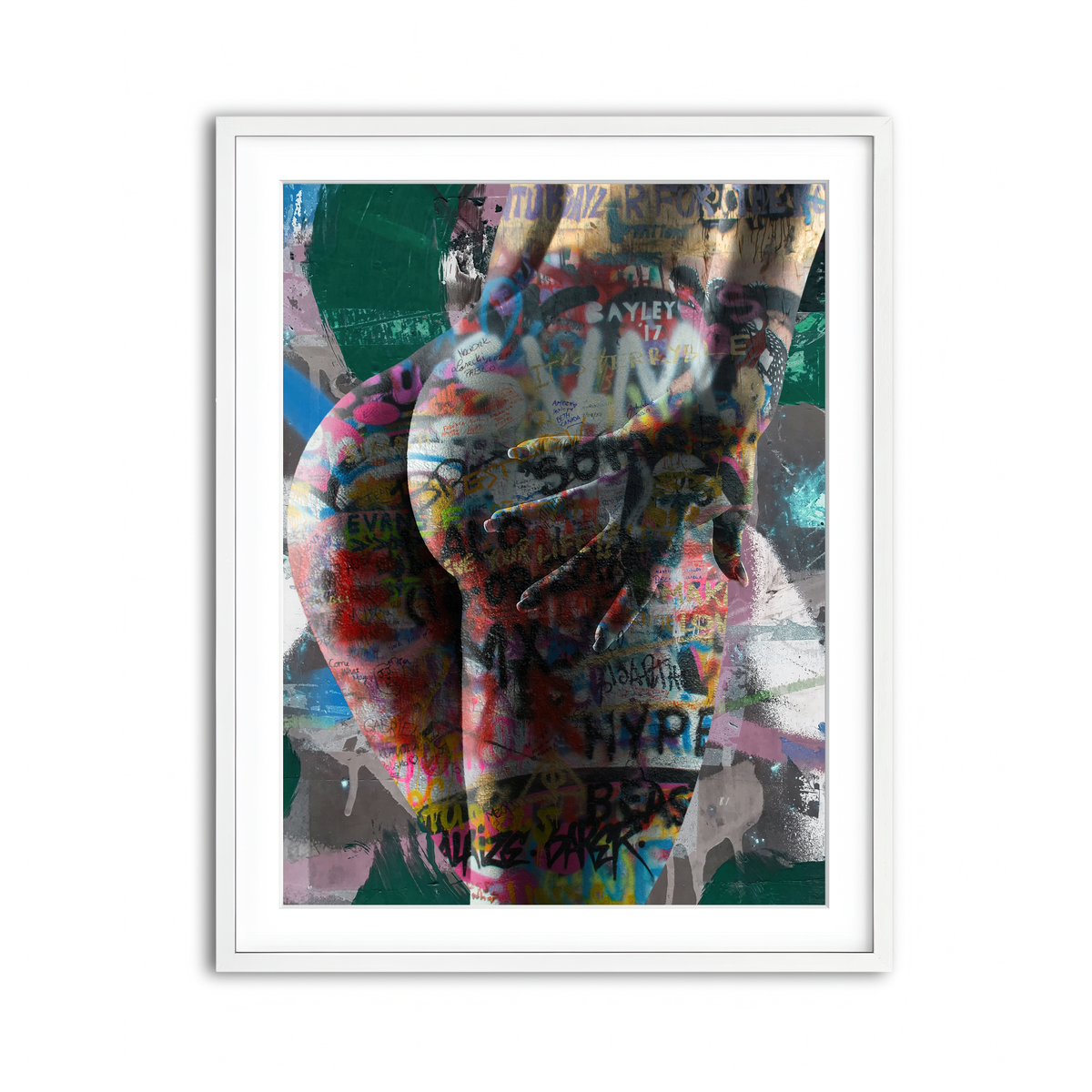 Framed Print 3x4 White