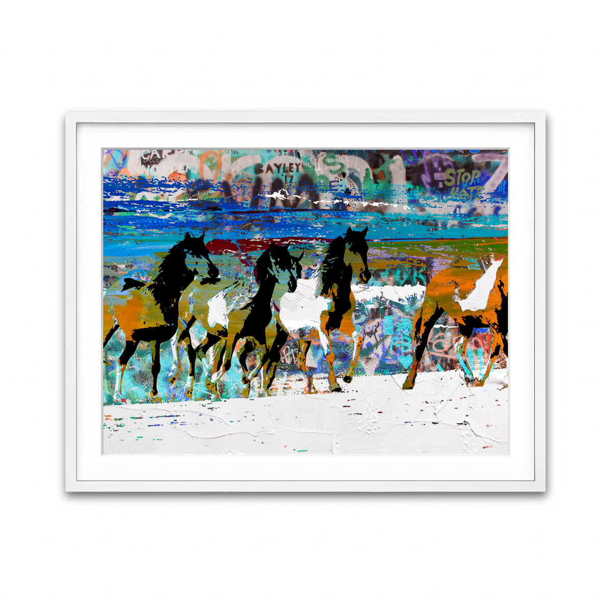 Framed Print 4x3 White