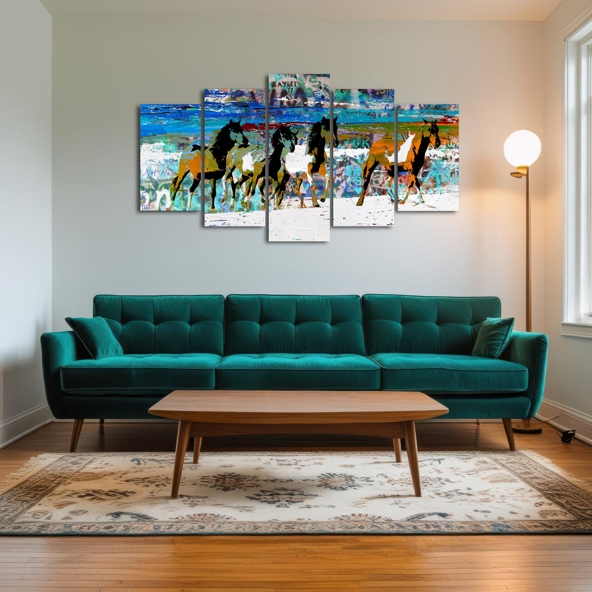 AUTO-MOCKUP ROOM | beach horses 3