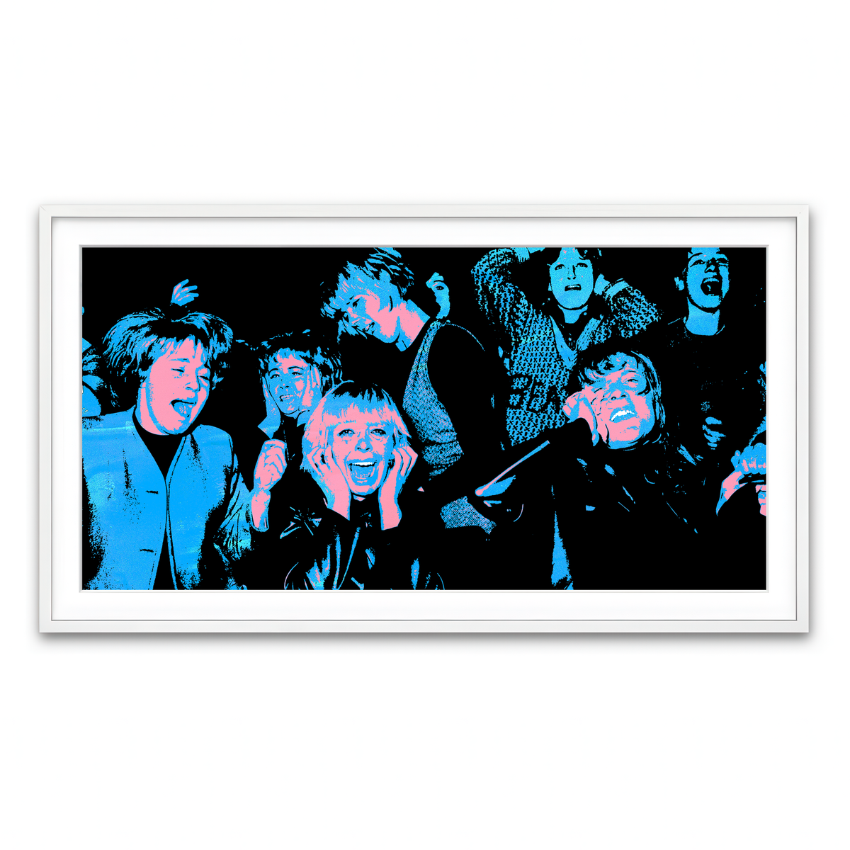 Framed Print 2x1 White