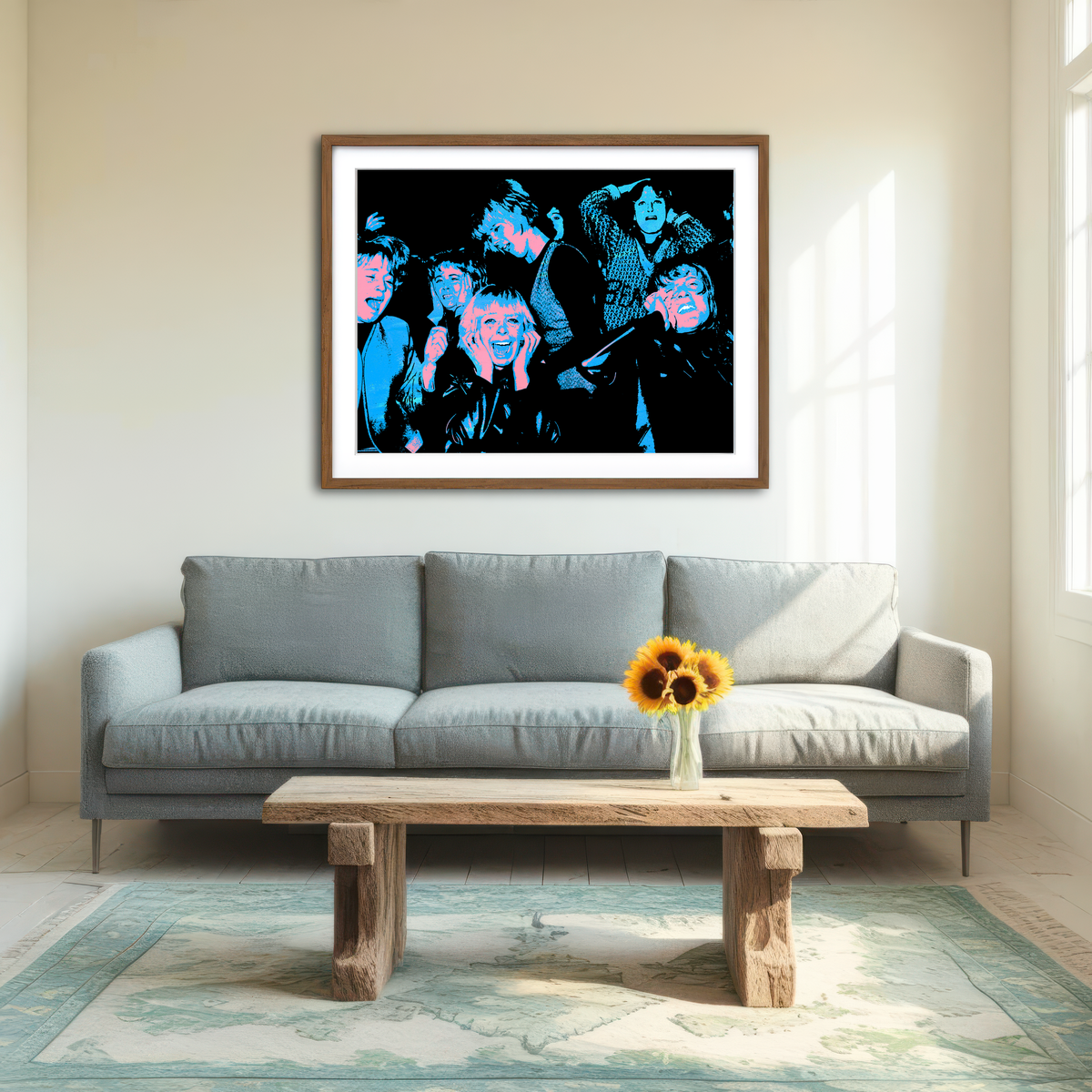 AUTO-MOCKUP ROOM | Beatle Mania Wall Art