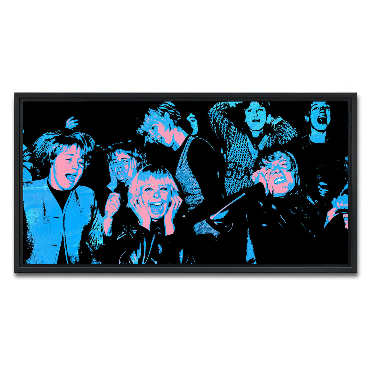 AUTO-MOCKUP WHITE | beatle mania | 1 Piece | Black Framed Canvas | group=2x1