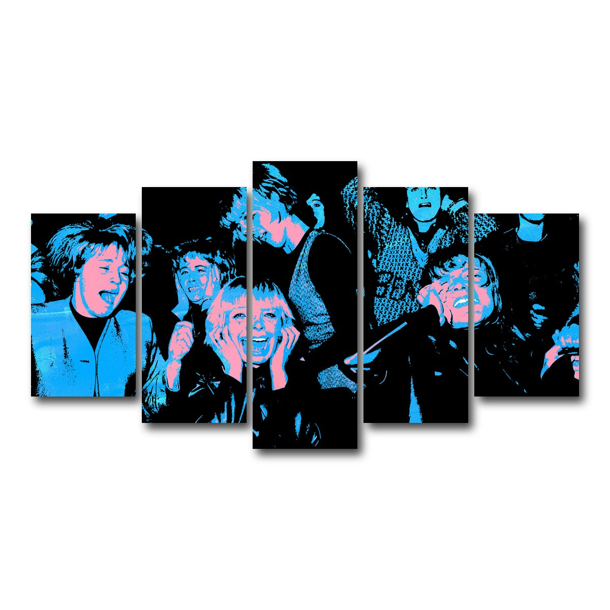 AUTO-MOCKUP WHITE | beatle mania | 5 Piece | Gallery Wrap Canvas | group=5_normal