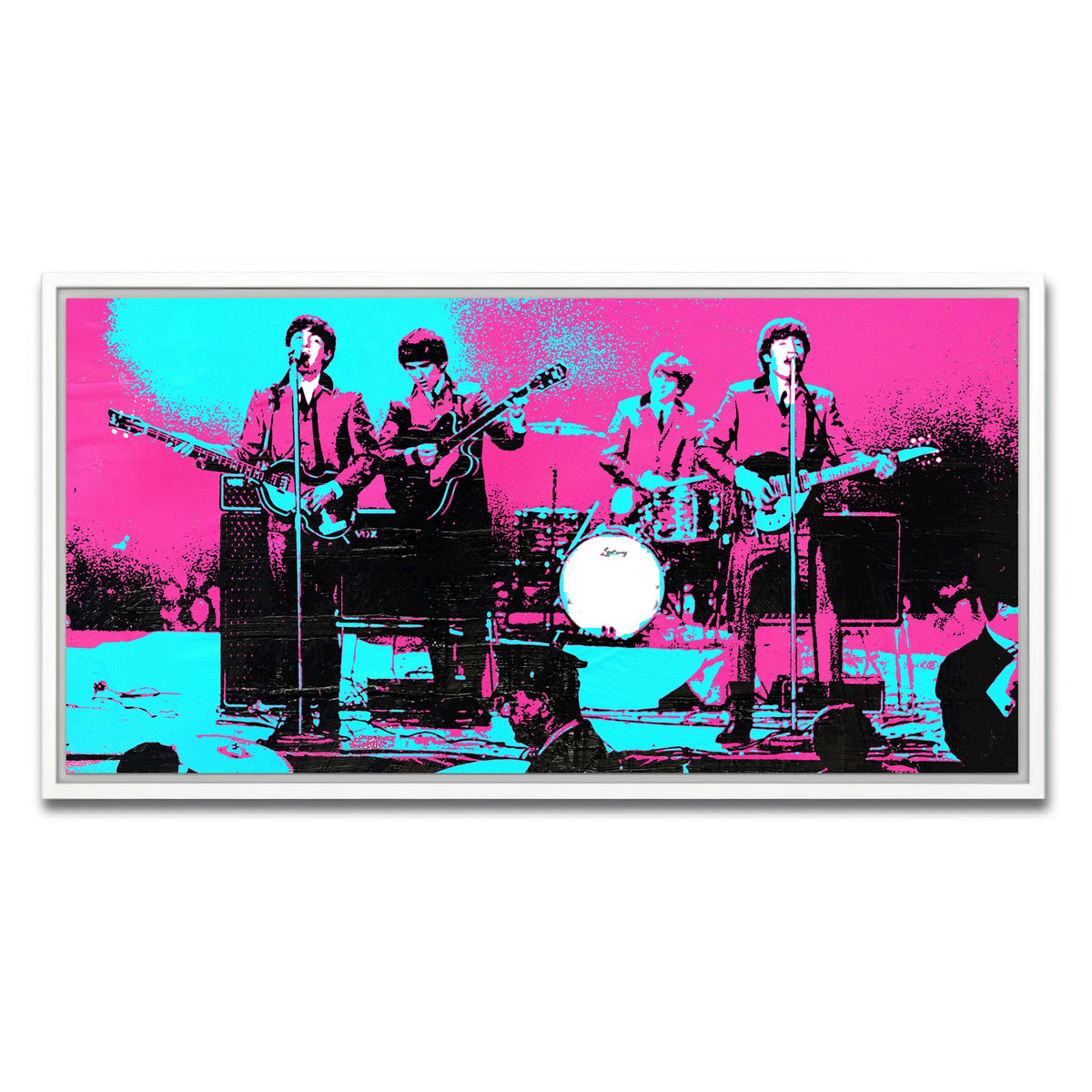 AUTO-MOCKUP WHITE | beatles dc coliseum | 1 Piece | White Framed Canvas | group=2x1