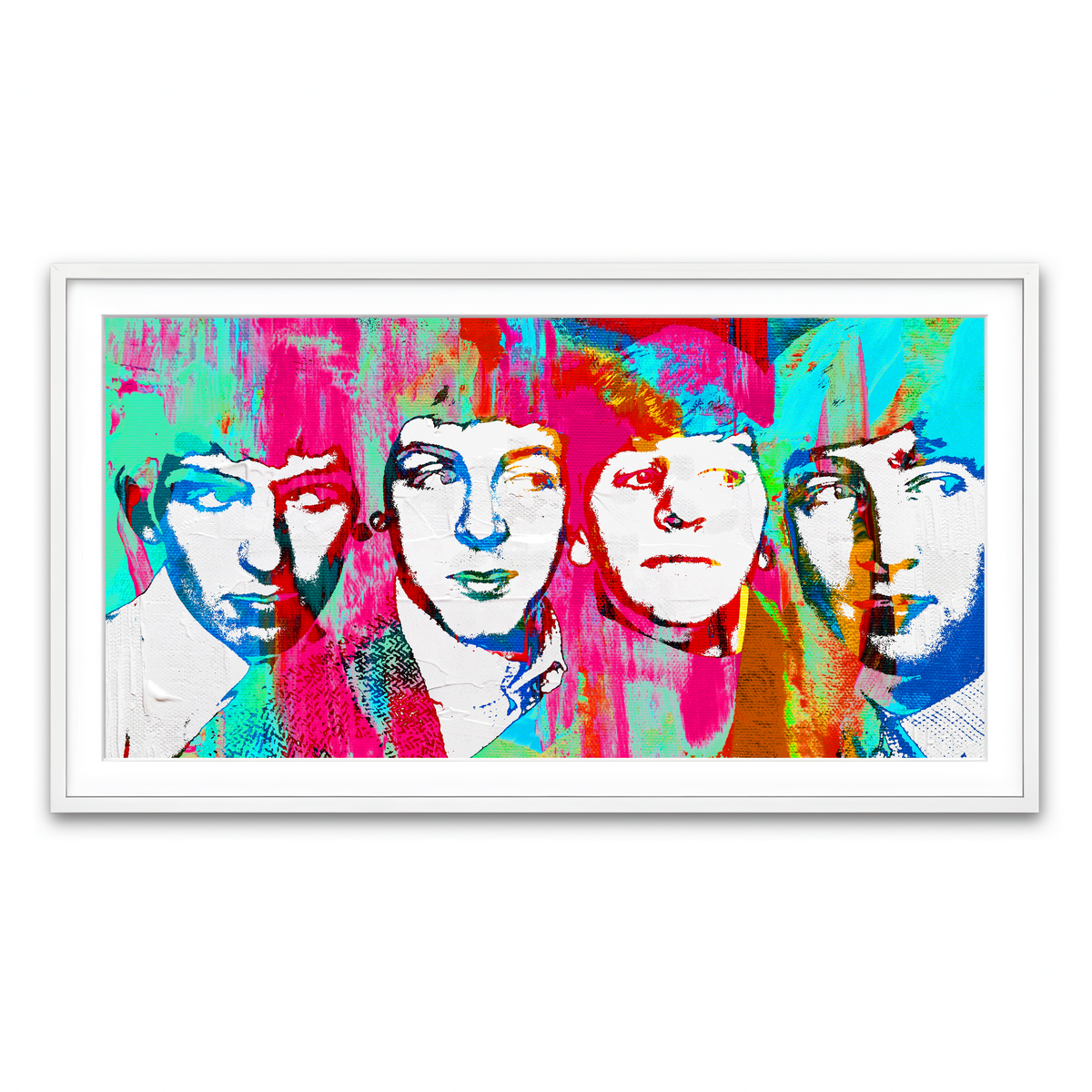 Framed Print 2x1 White