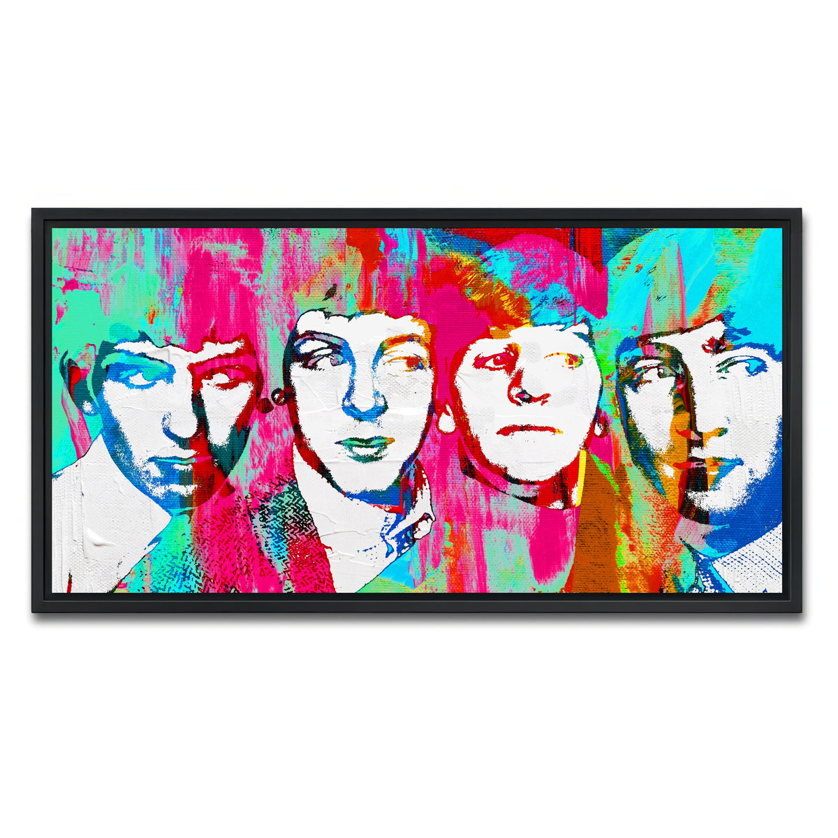 AUTO-MOCKUP WHITE | beatles dream | 1 Piece | Black Framed Canvas | group=2x1