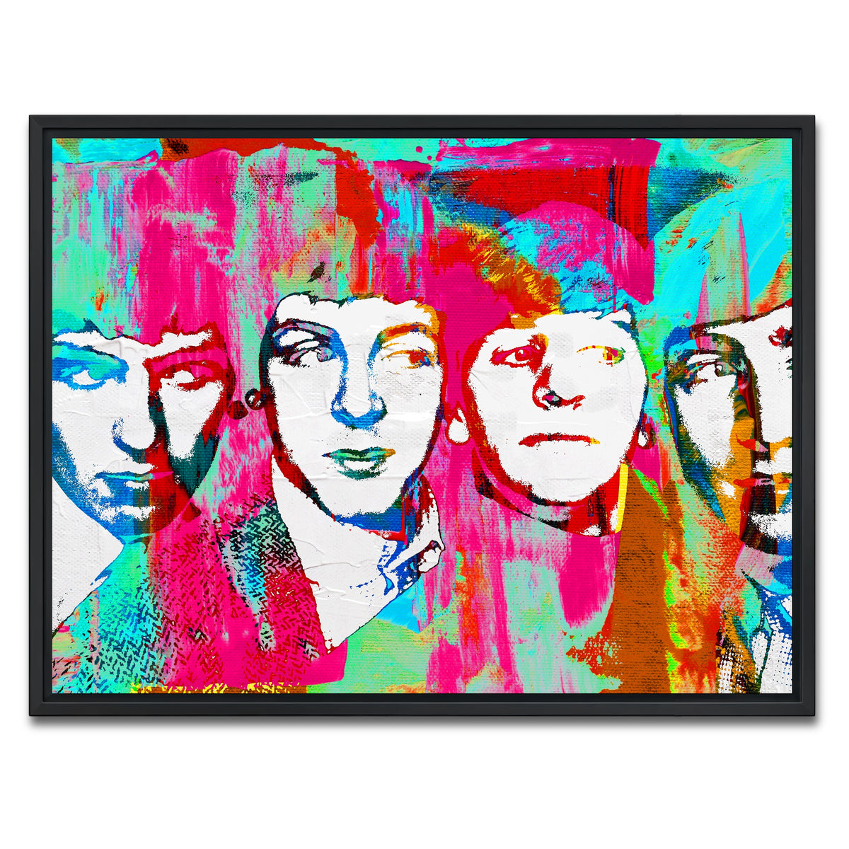 AUTO-MOCKUP WHITE | beatles dream | 1 Piece | Black Framed Canvas | group=4x3