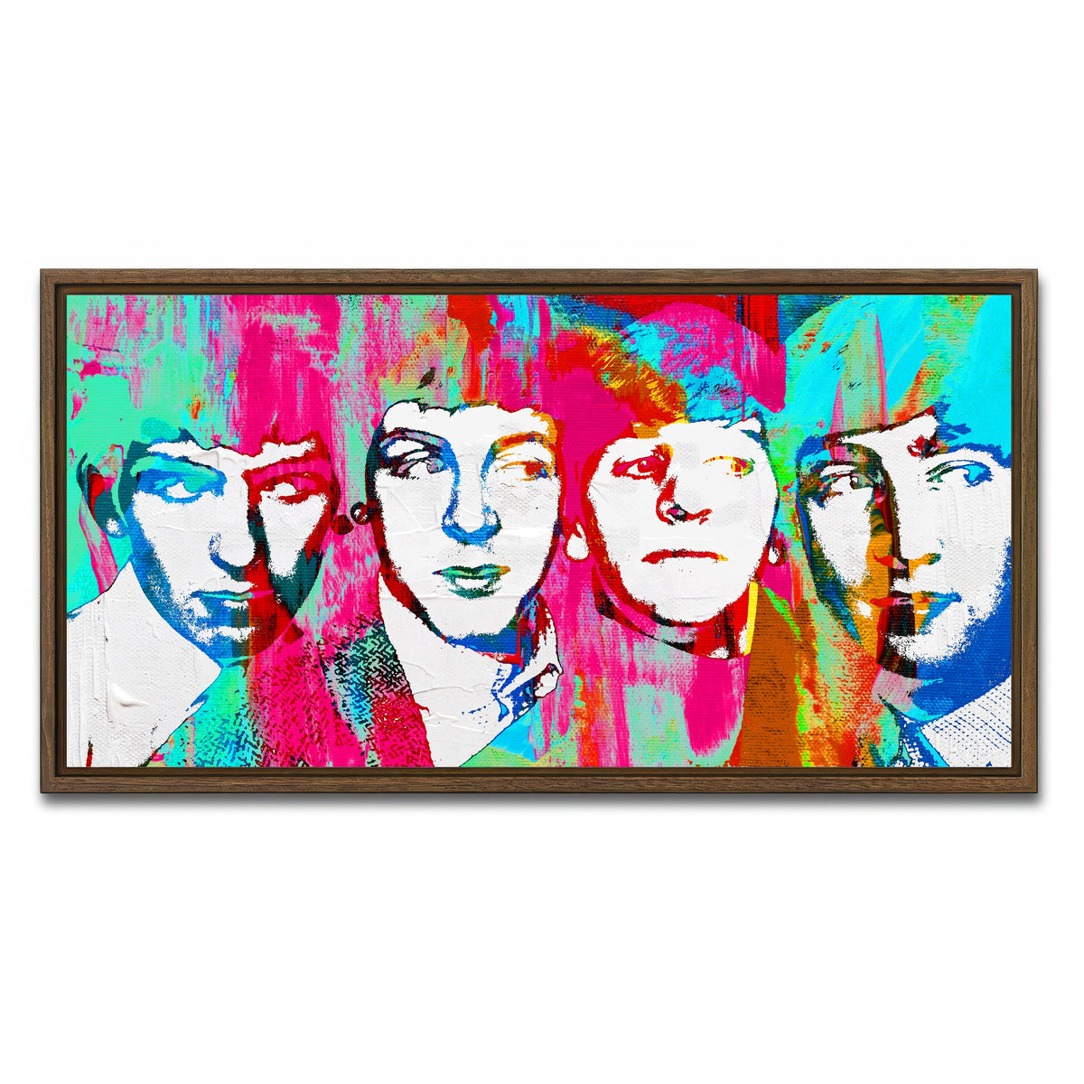 AUTO-MOCKUP WHITE | beatles dream | 1 Piece | Walnut Framed Canvas | group=2x1