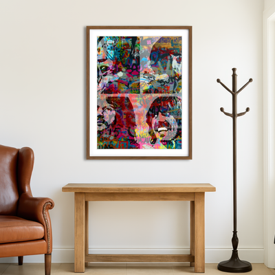 AUTO-MOCKUP ROOM | Beatles Heavy Graffiti Wall Art