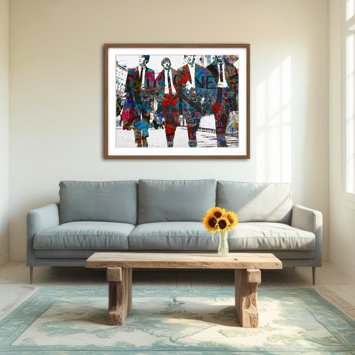 AUTO-MOCKUP ROOM | Beatles Imagine Peace Wall Art