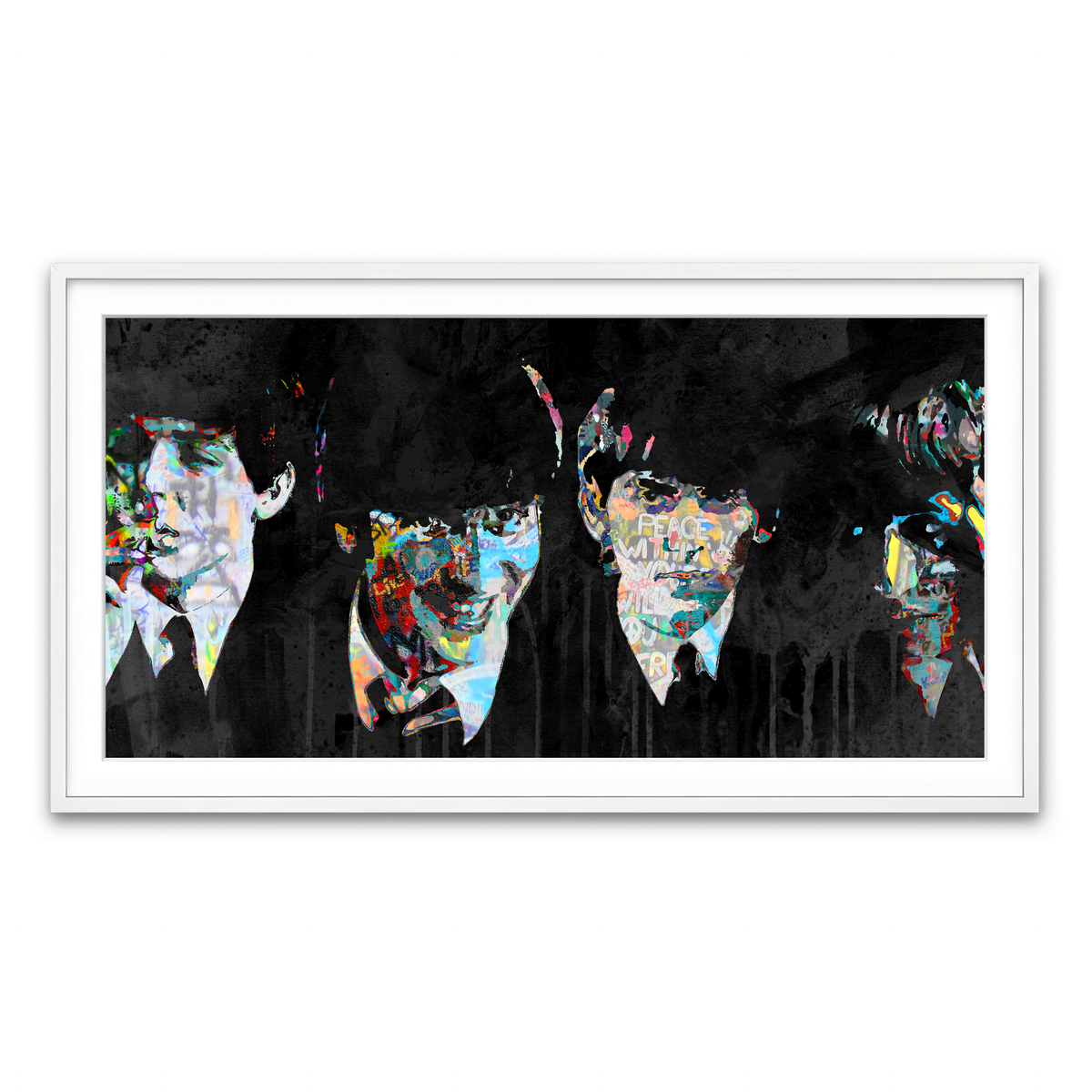 Framed Print 2x1 White