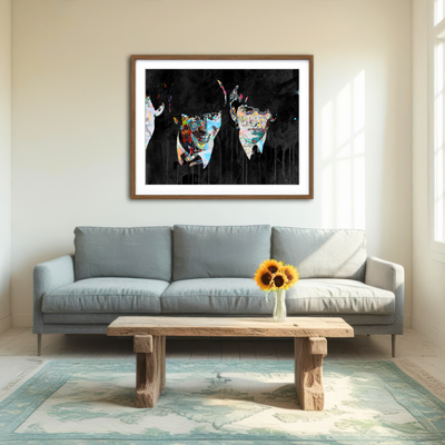 AUTO-MOCKUP ROOM | Beatles Peace Within Wall Art