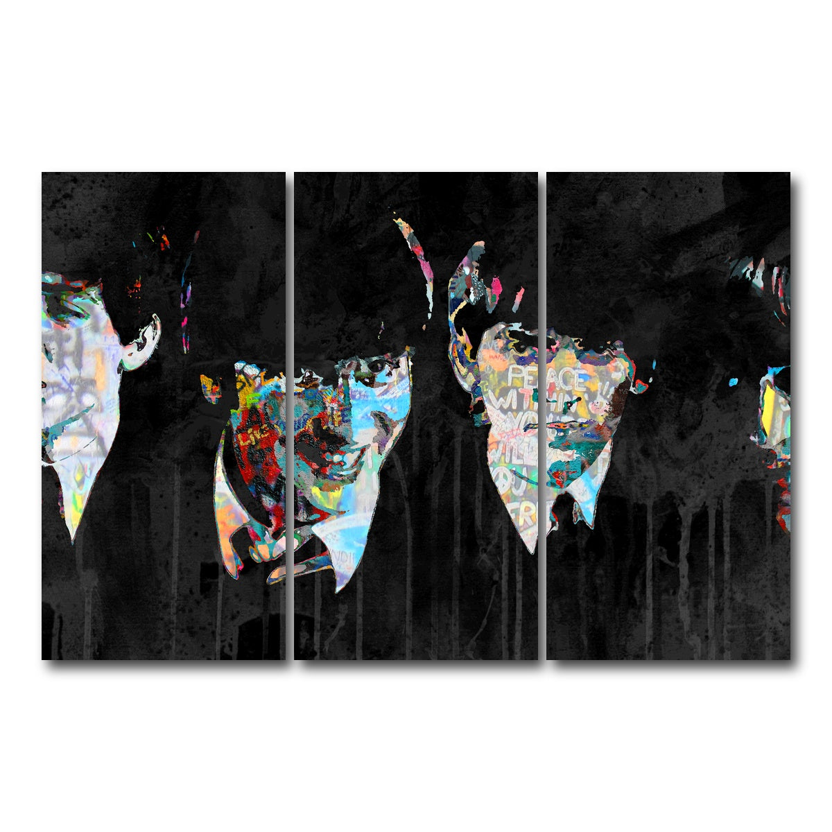 AUTO-MOCKUP WHITE | beatles peace within | 3 Piece | Gallery Wrap Canvas | group=12x24
