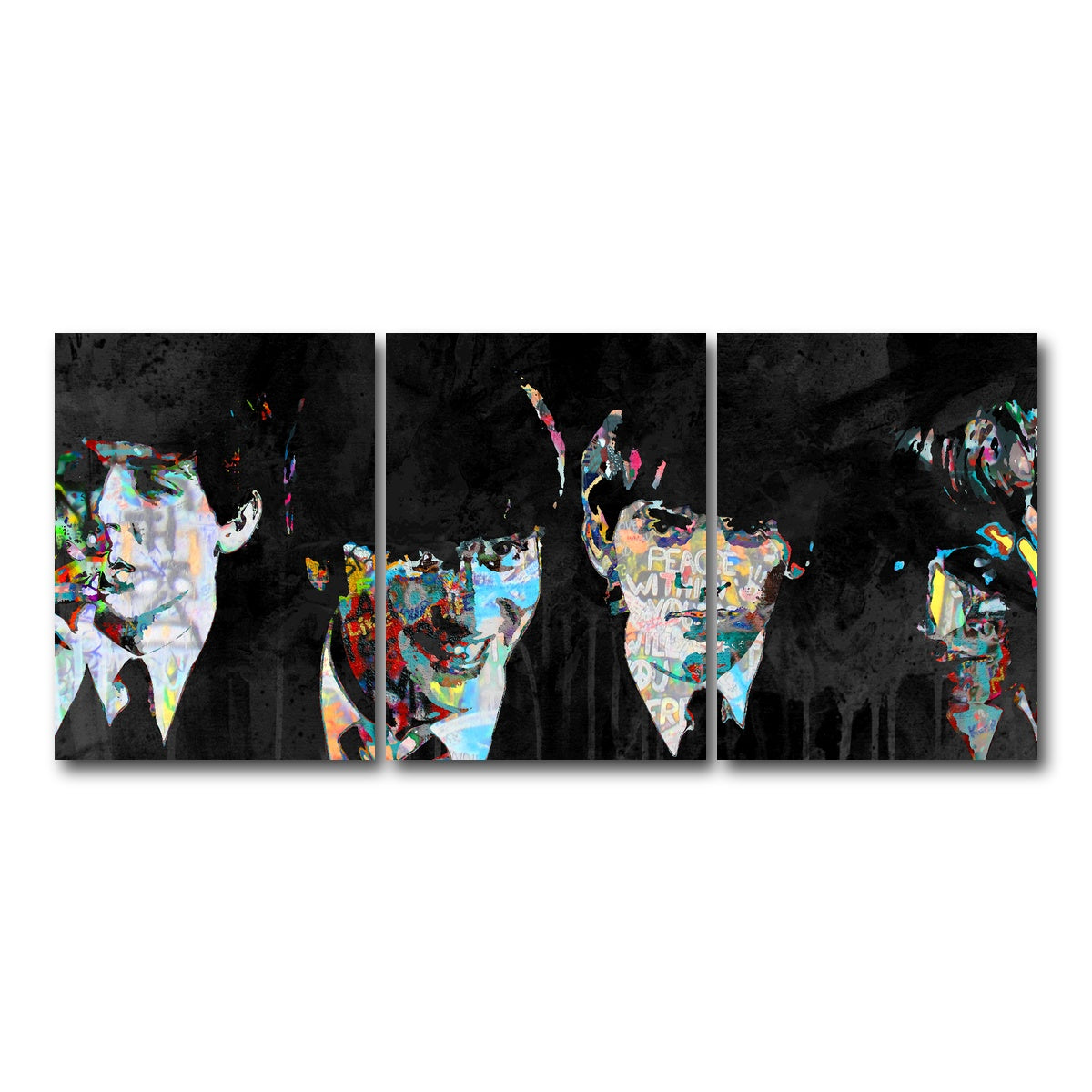 AUTO-MOCKUP WHITE | beatles peace within | 3 Piece | Gallery Wrap Canvas | group=18x24
