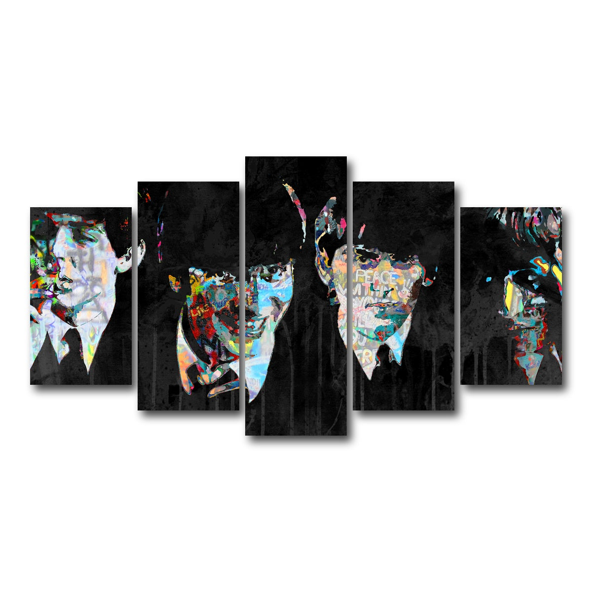 AUTO-MOCKUP WHITE | beatles peace within | 5 Piece | Gallery Wrap Canvas | group=5_normal