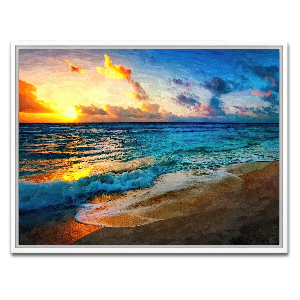 AUTO-MOCKUP WHITE | between sea and sky | 1 Piece | White Framed Canvas | group=4x3