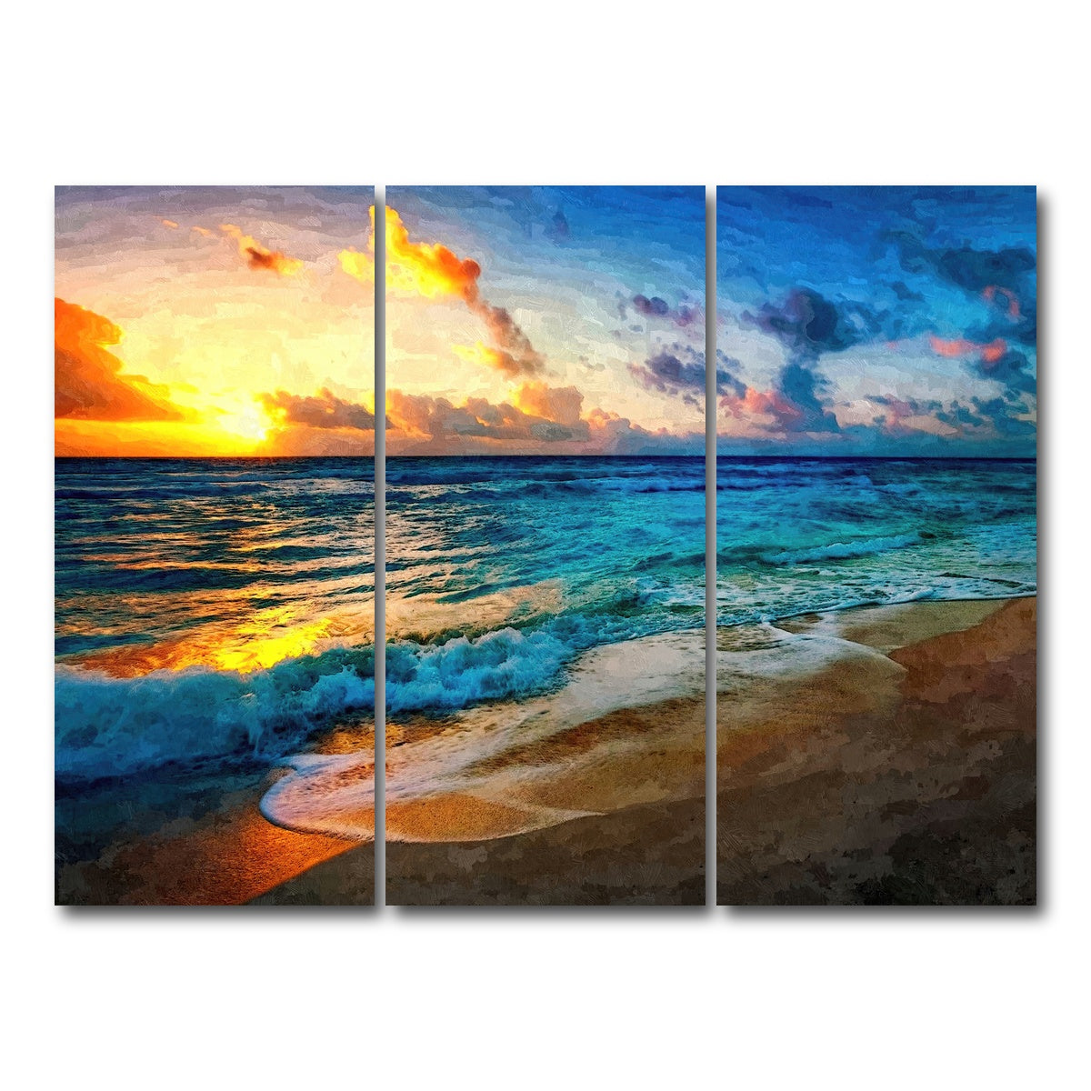 AUTO-MOCKUP WHITE | between sea and sky | 3 Piece | Gallery Wrap Canvas | group=8x18