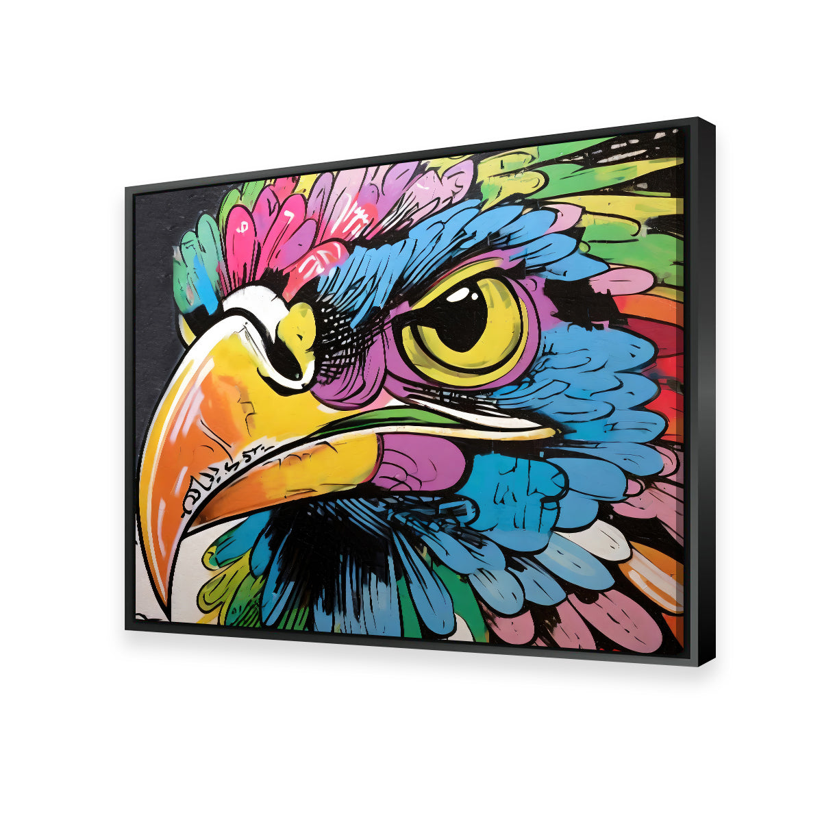 Hawk Graffiti Wall Art