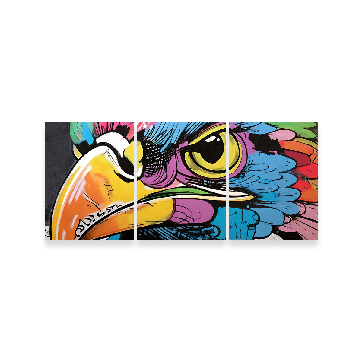 Hawk Graffiti Wall Art