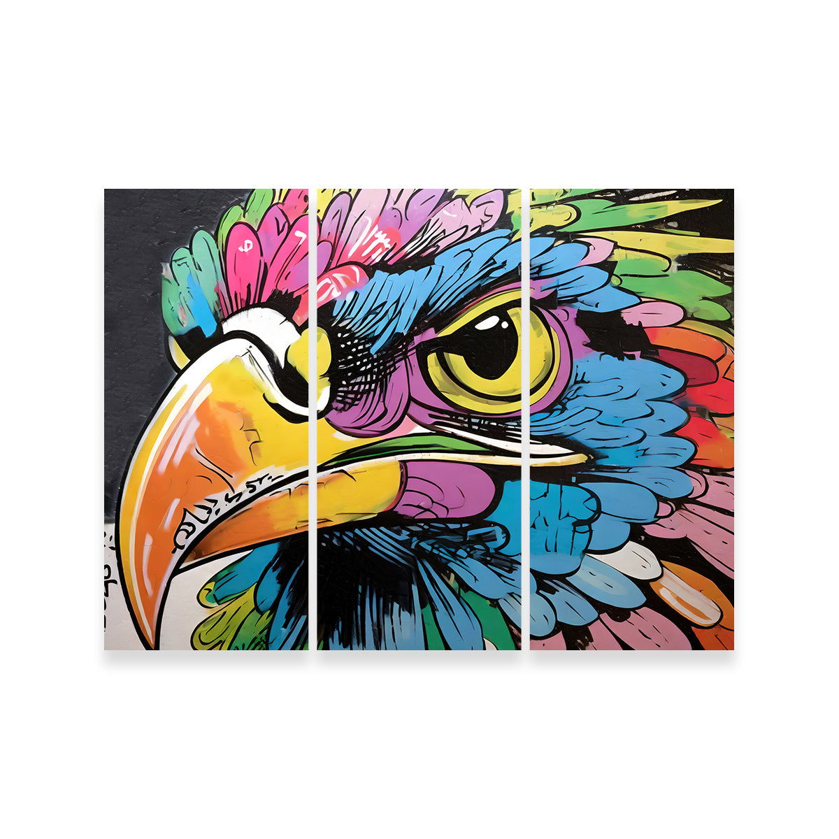 Hawk Graffiti Wall Art