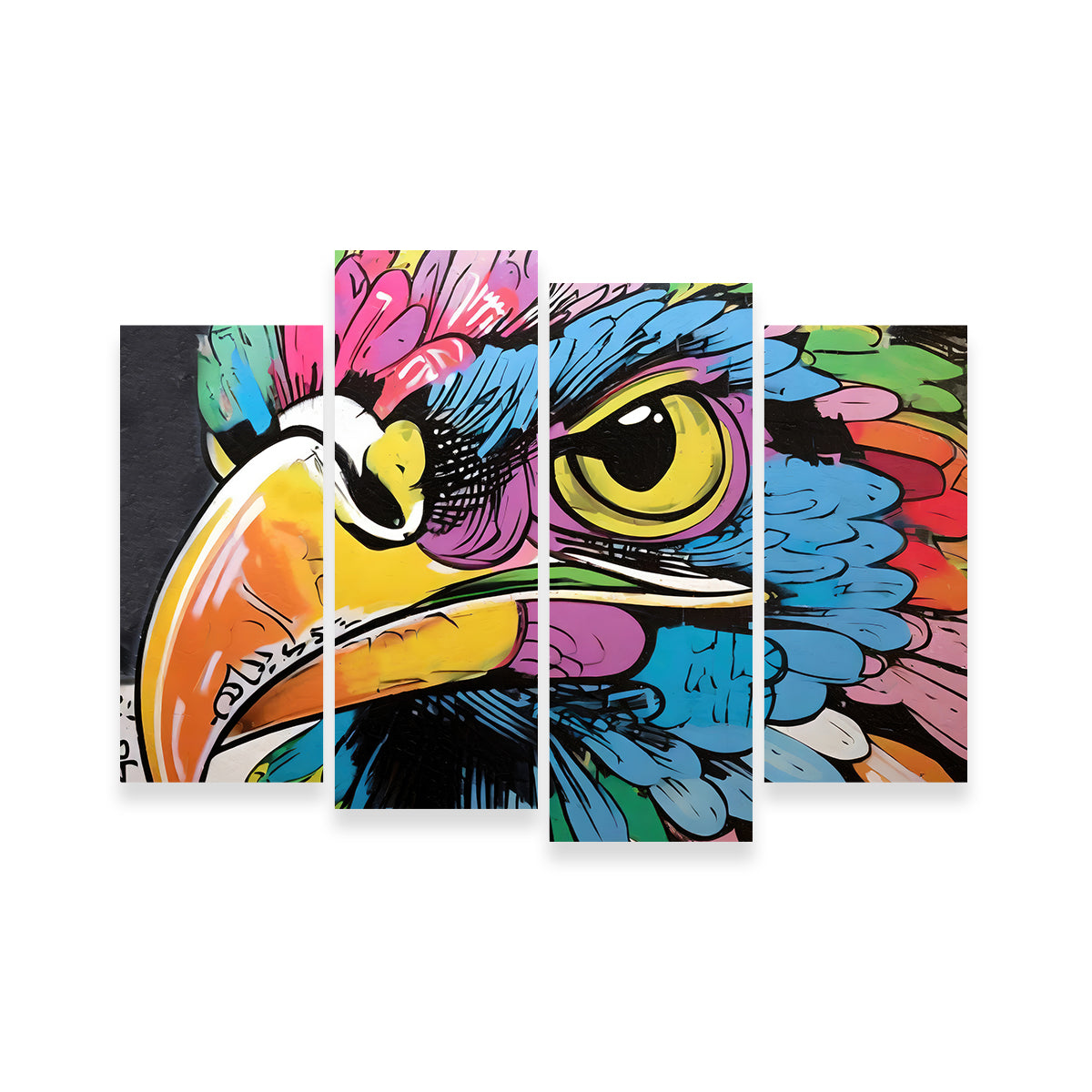 Hawk Graffiti Wall Art