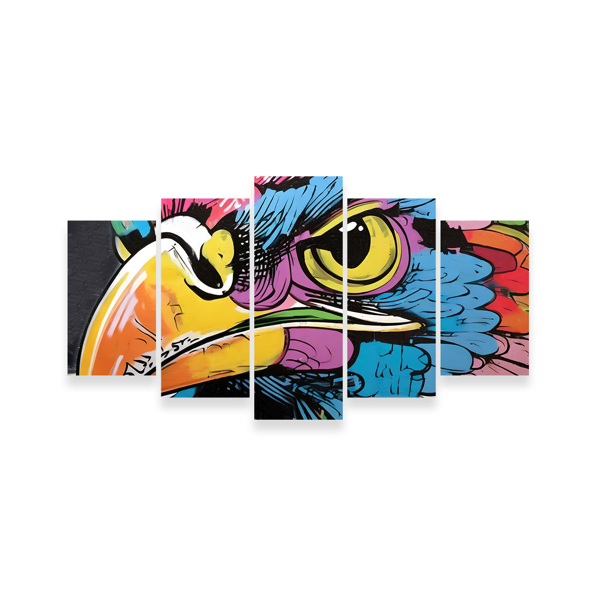 Hawk Graffiti Wall Art