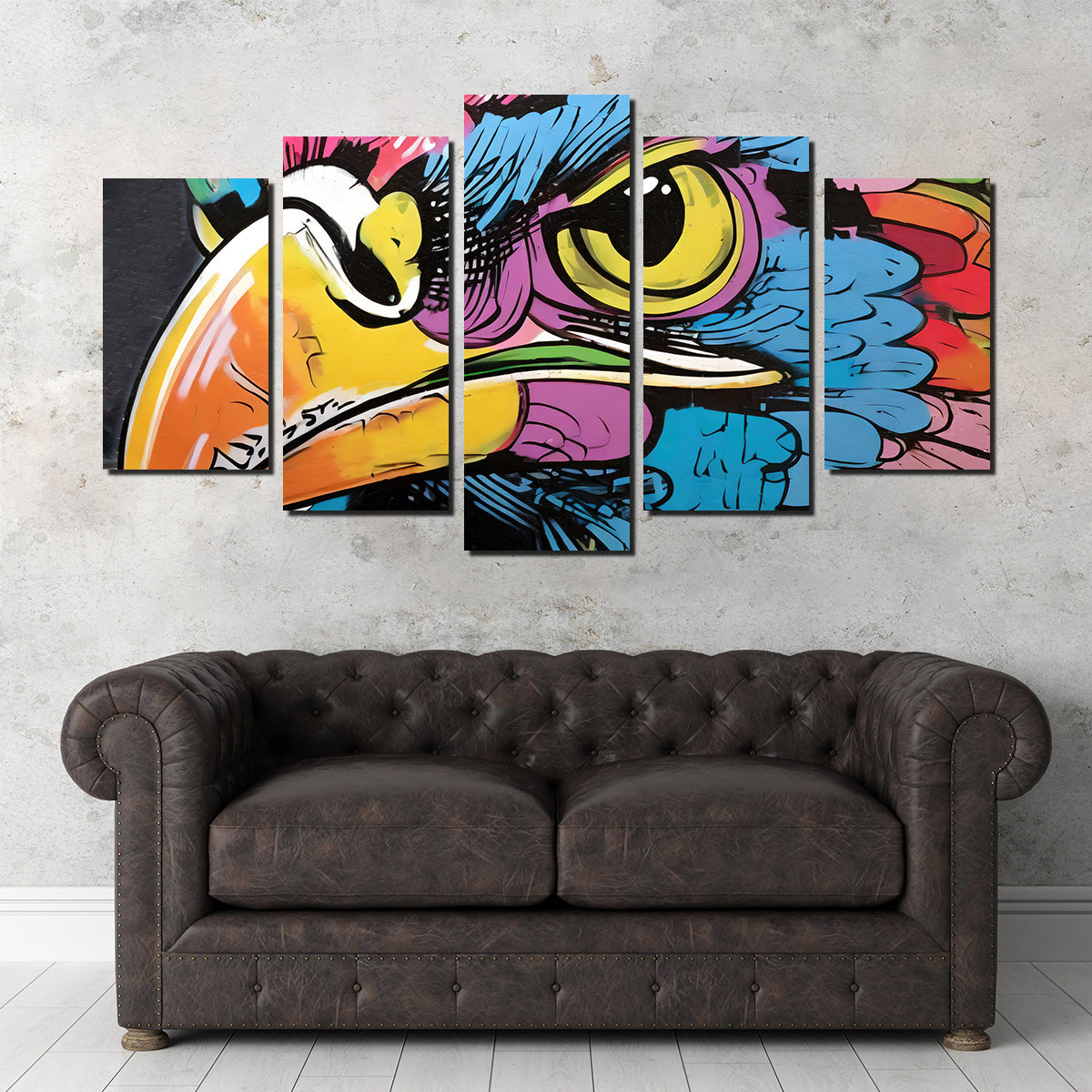 Hawk Graffiti Wall Art