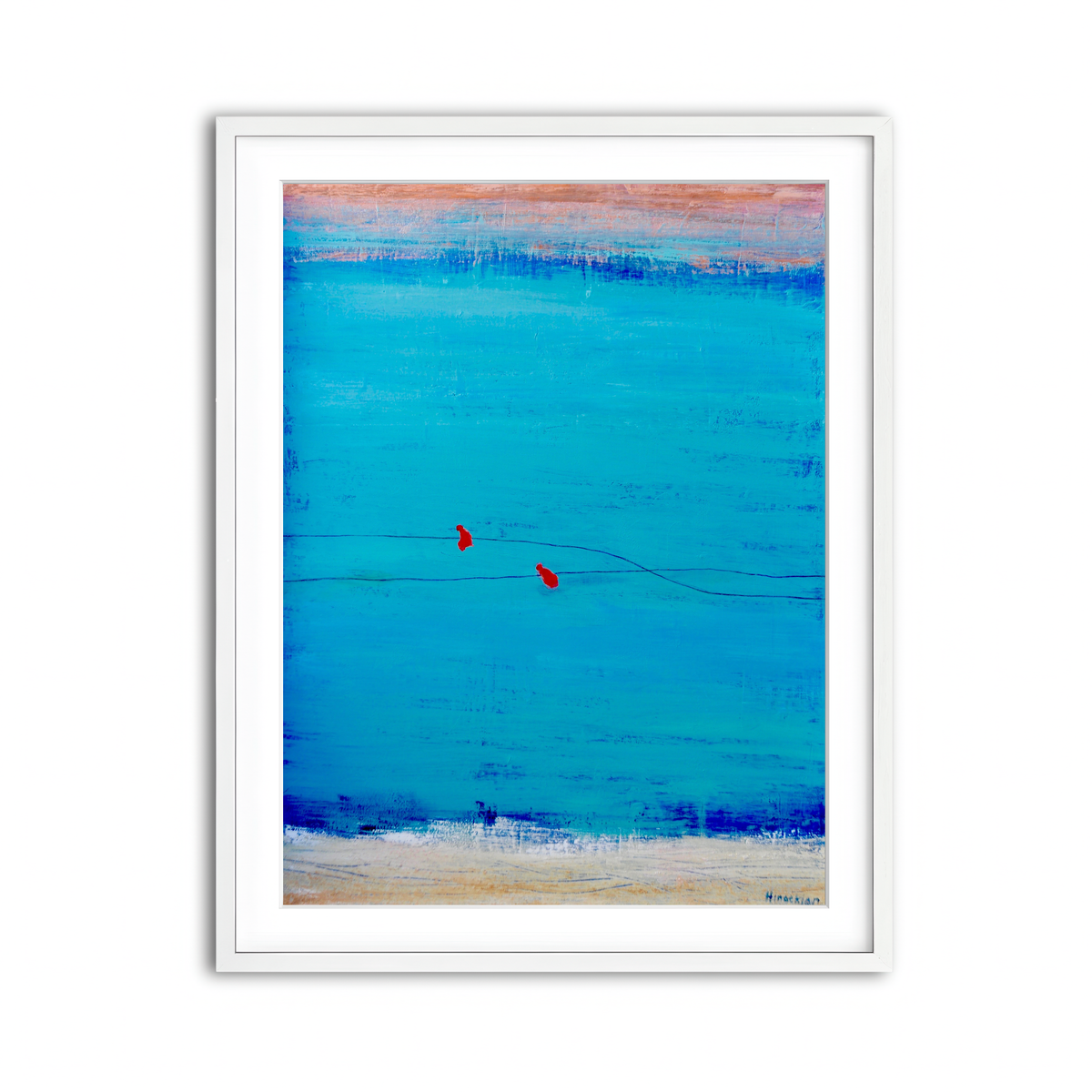 Framed Print 3x4 White