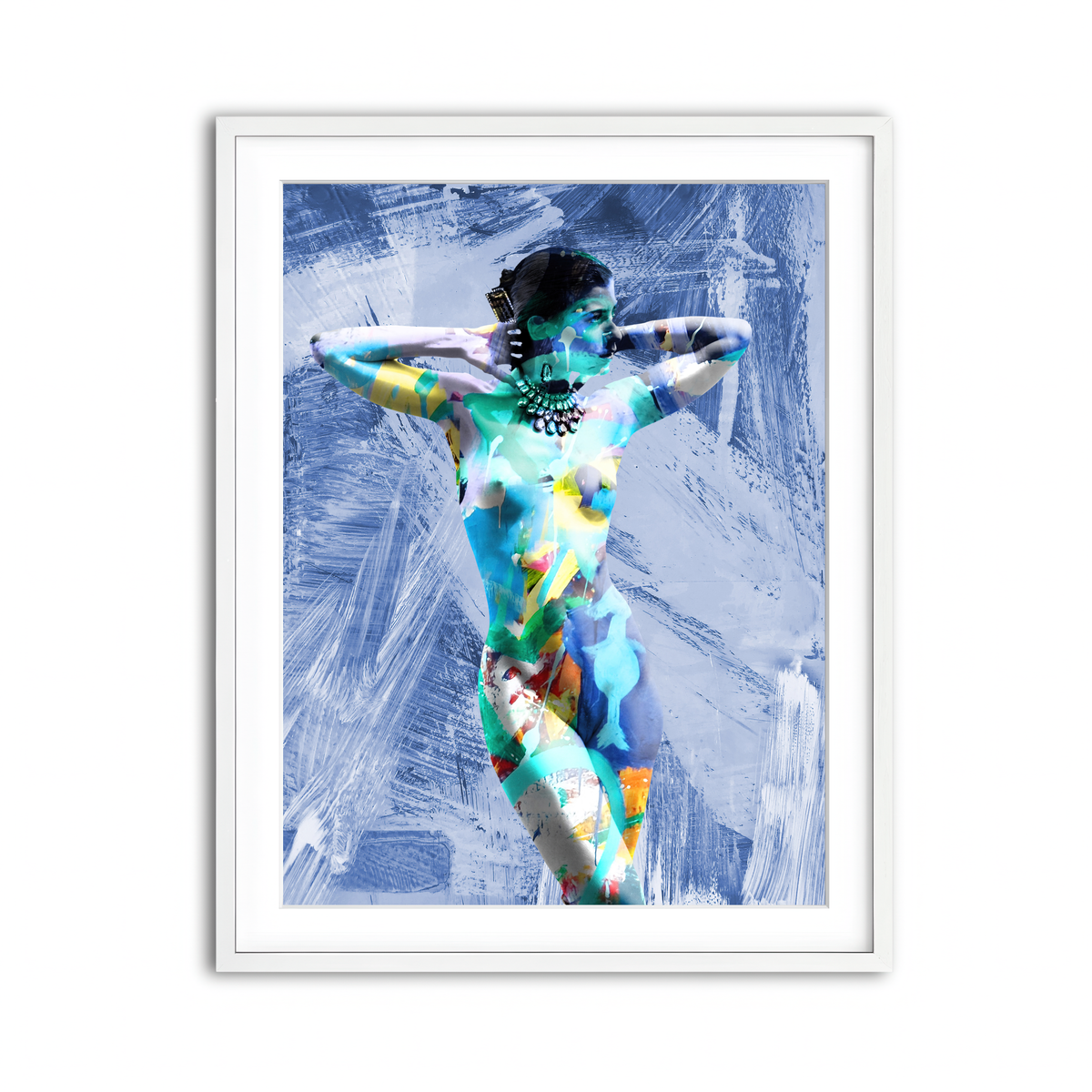 Framed Print 3x4 White