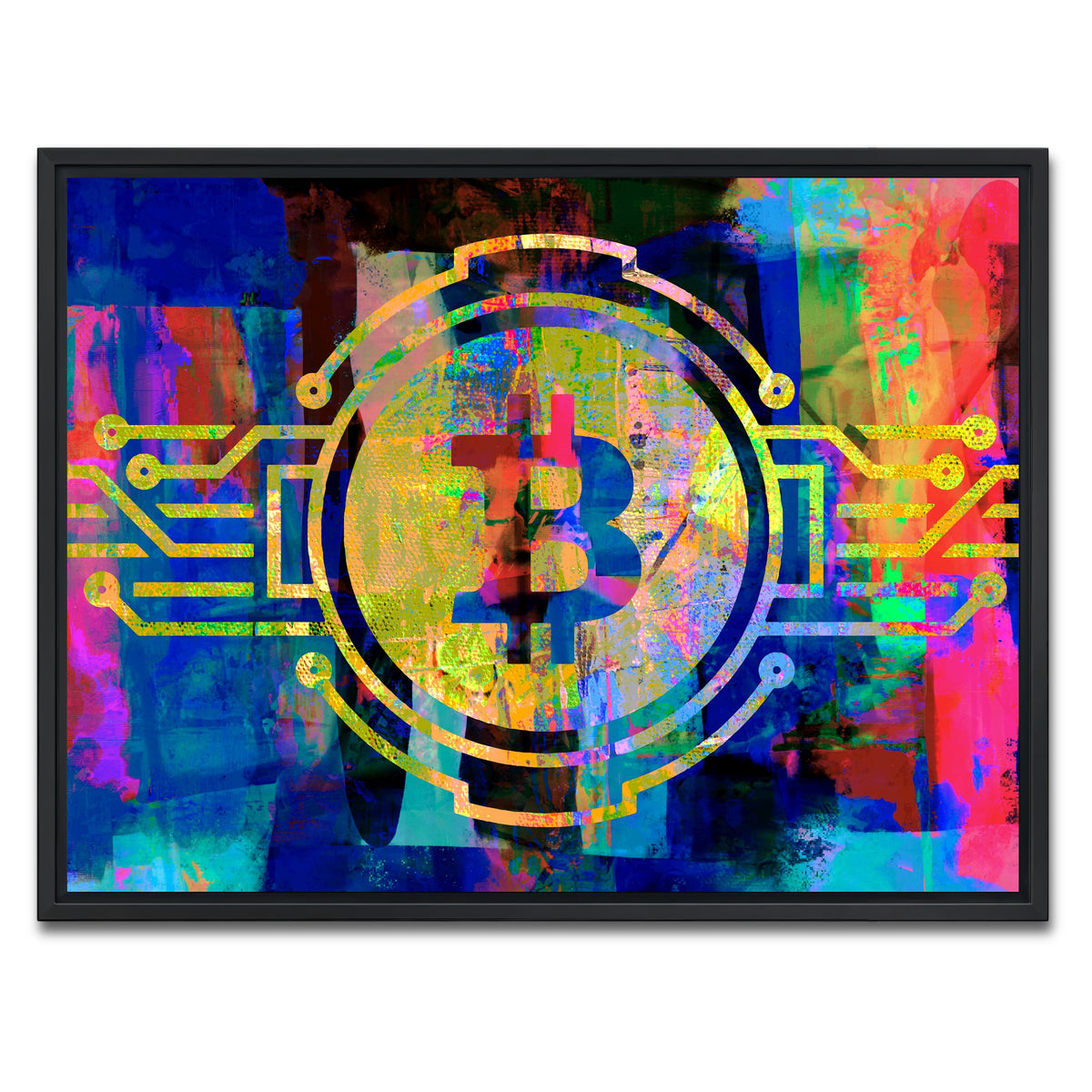 AUTO-MOCKUP WHITE | bitcoin | 1 Piece | Black Framed Canvas | group=4x3