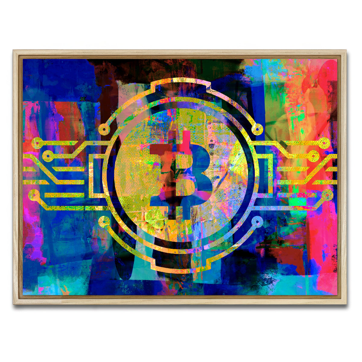 AUTO-MOCKUP WHITE | bitcoin | 1 Piece | Natural Framed Canvas | group=4x3