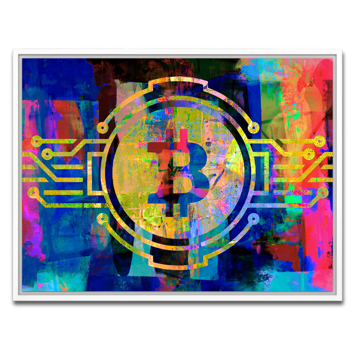 AUTO-MOCKUP WHITE | bitcoin | 1 Piece | White Framed Canvas | group=4x3