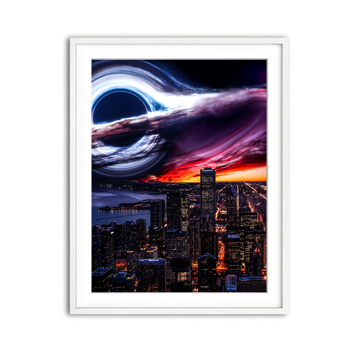 Framed Print 3x4 White