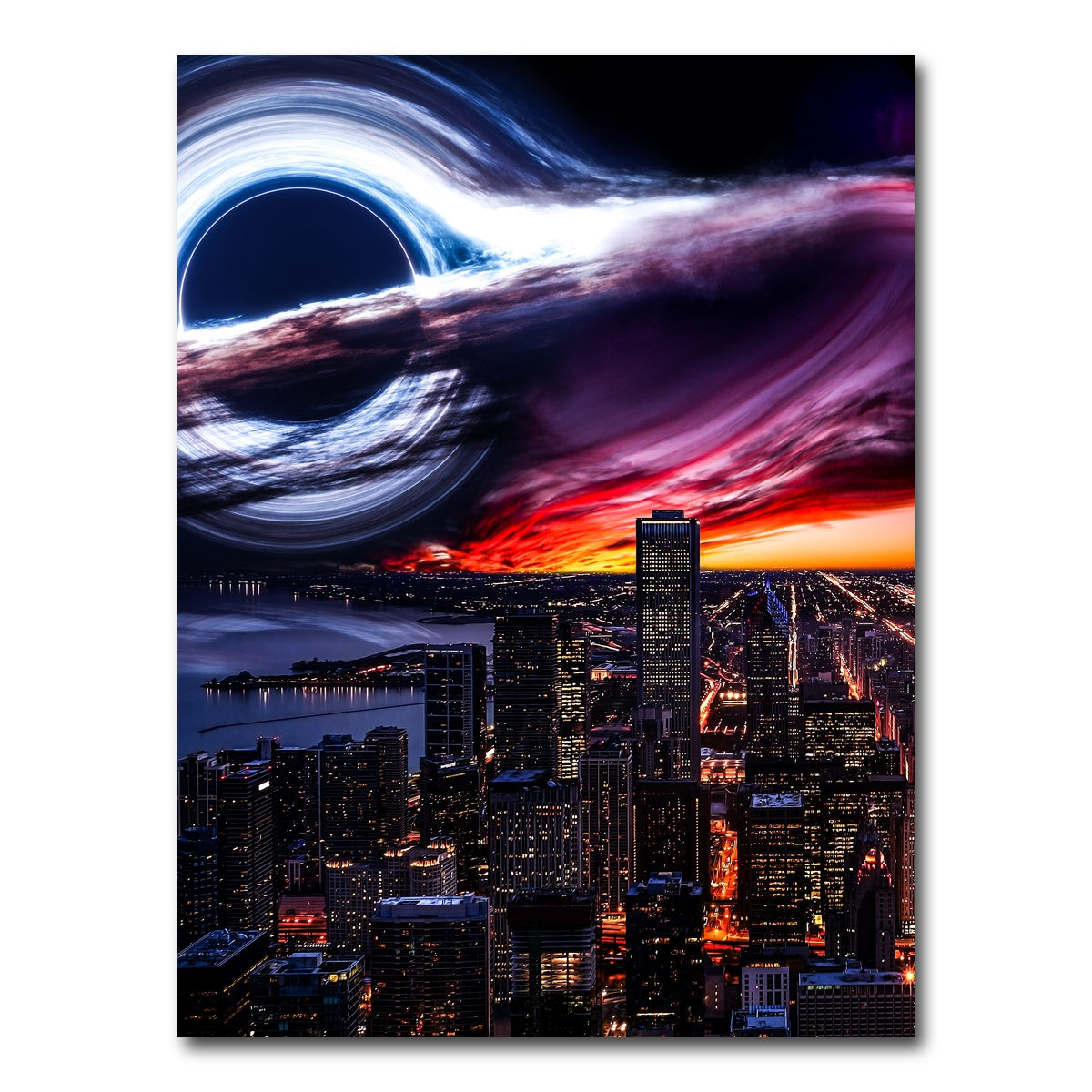 AUTO-MOCKUP WHITE | black hole city | 1 Piece | Gallery Wrap Canvas | group=3x4