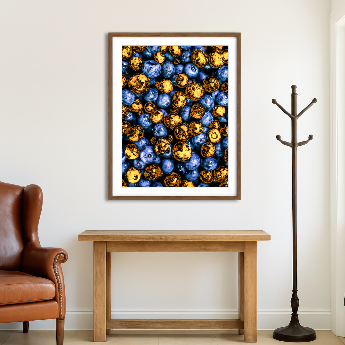 AUTO-MOCKUP ROOM | Blueberries Wall Art