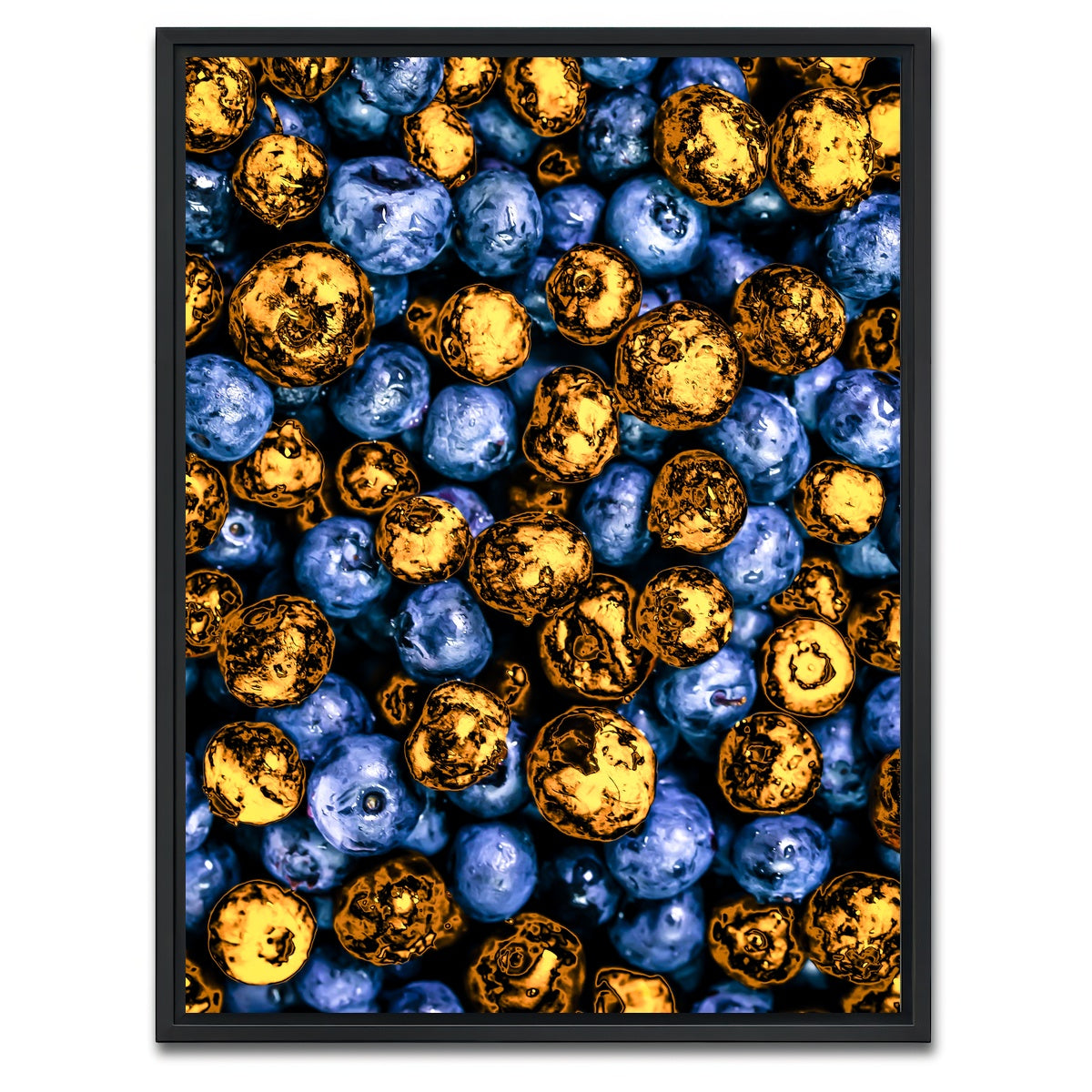 AUTO-MOCKUP WHITE | blueberries | 1 Piece | Black Framed Canvas | group=3x4