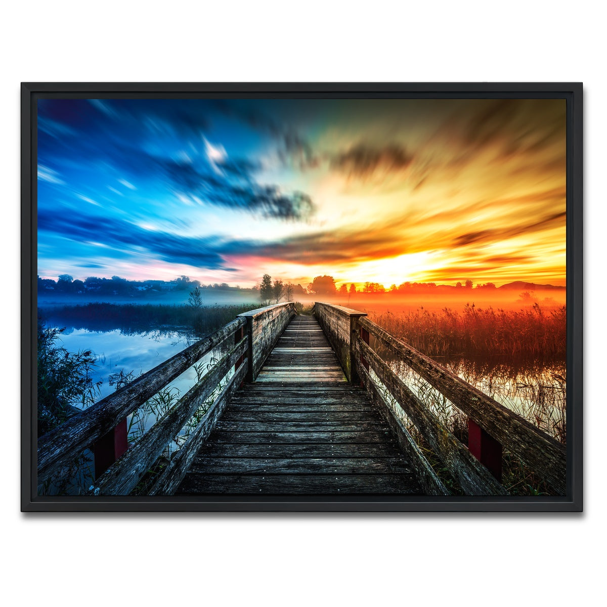 AUTO-MOCKUP WHITE | boardwalk colors | 1 Piece | Black Framed Canvas | group=4x3