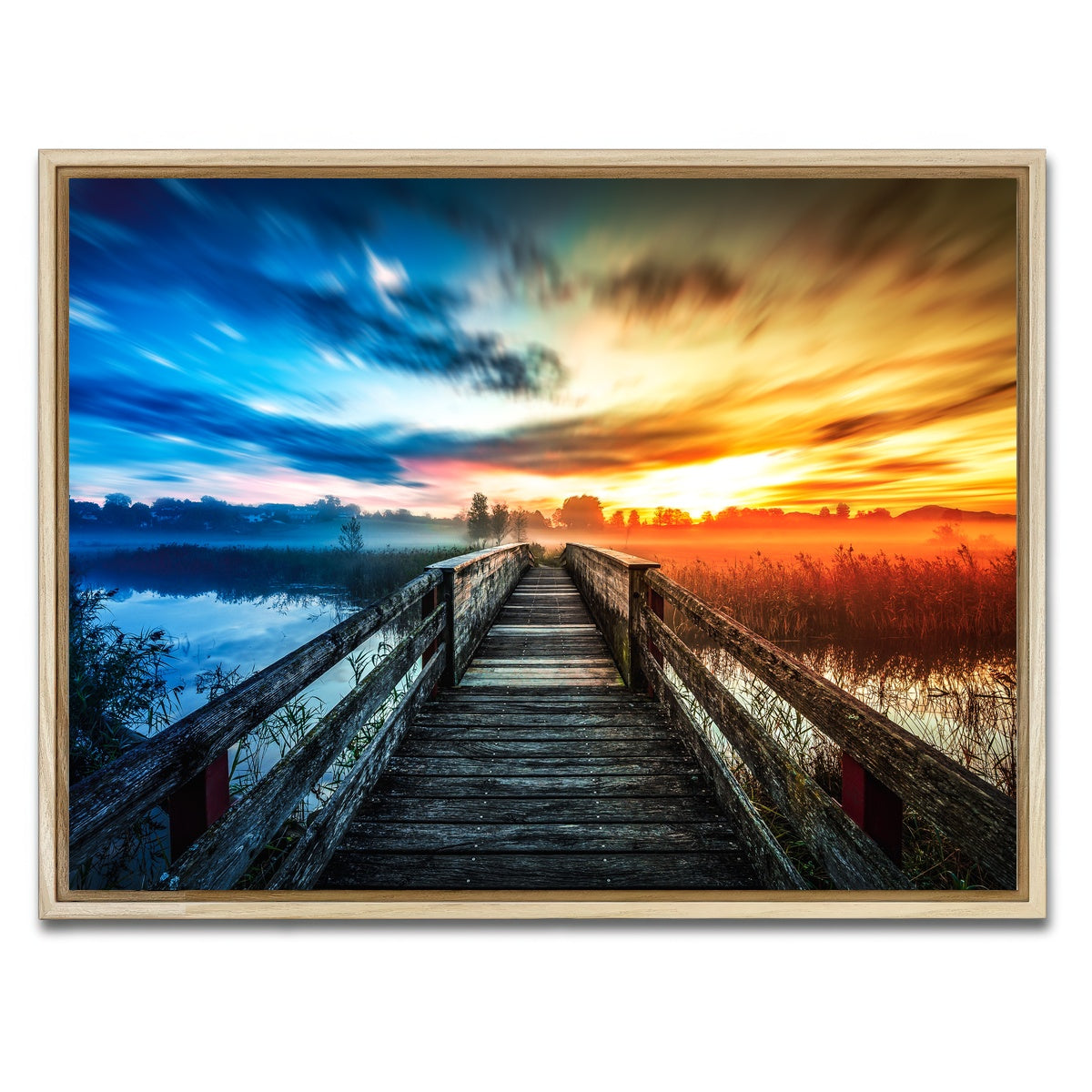 AUTO-MOCKUP WHITE | boardwalk colors | 1 Piece | Natural Framed Canvas | group=4x3