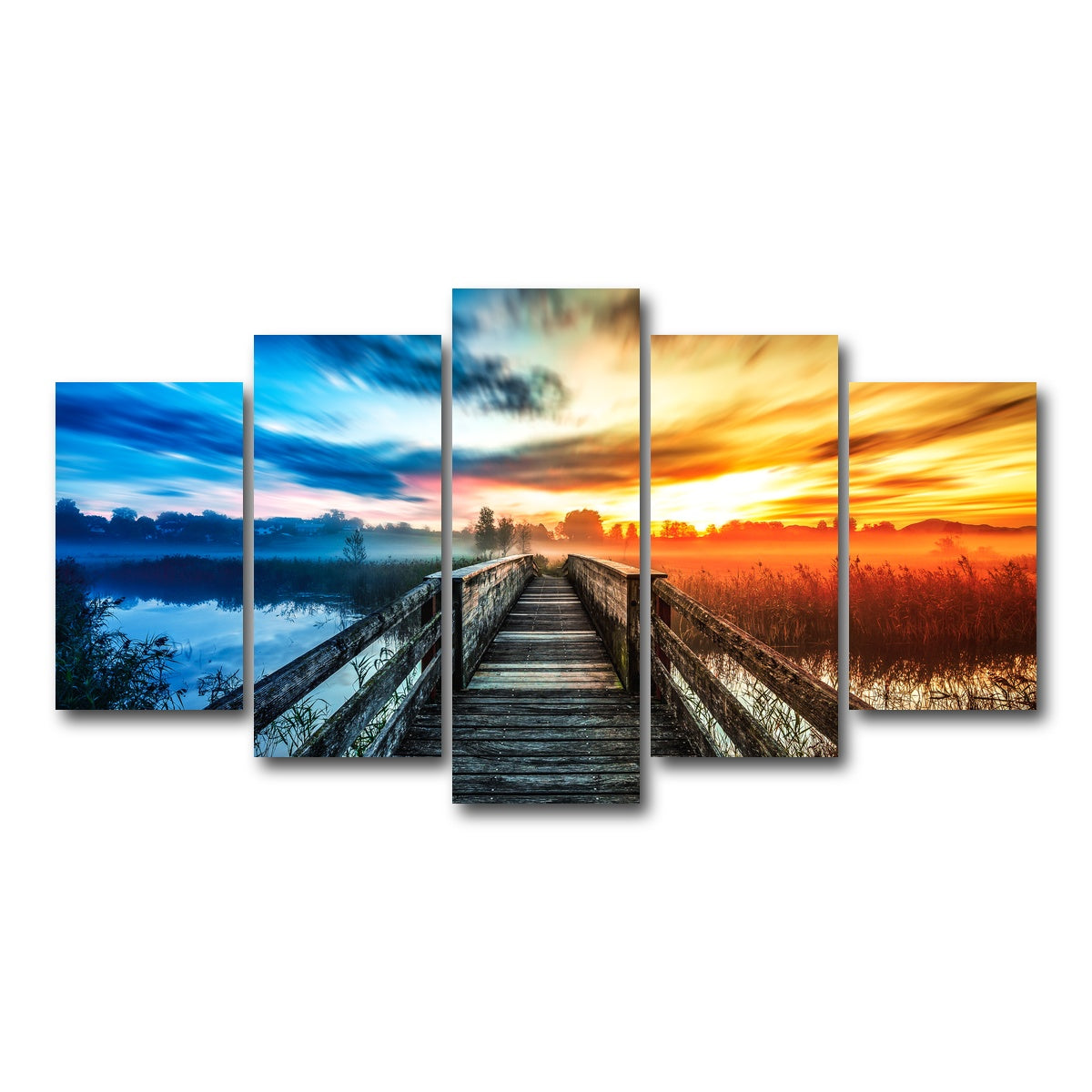 AUTO-MOCKUP WHITE | boardwalk colors | 5 Piece | Gallery Wrap Canvas | group=5_normal