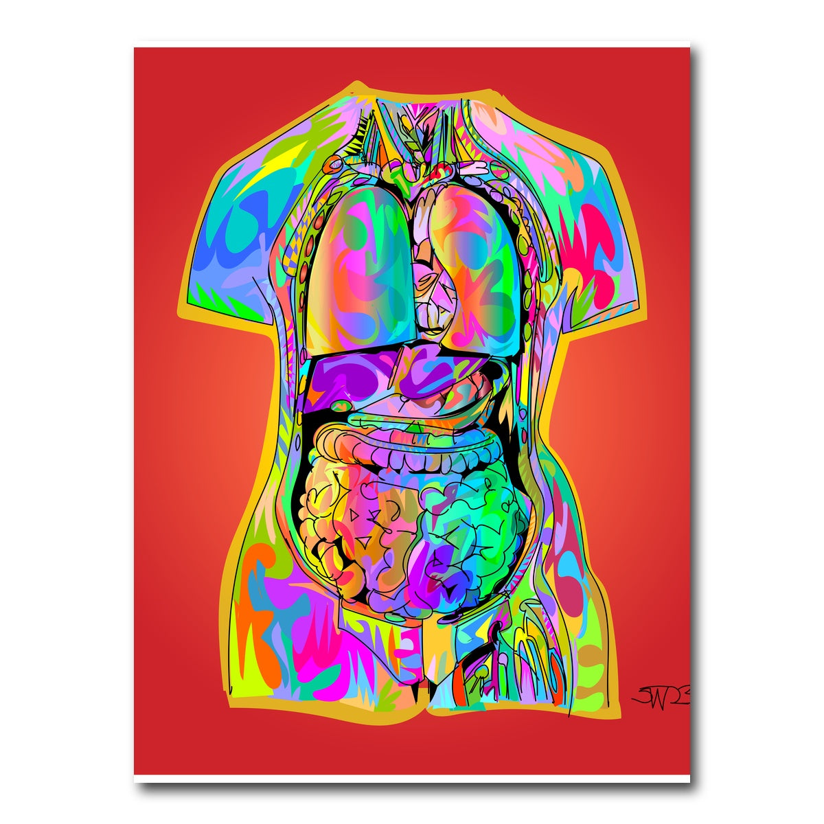 AUTO-MOCKUP WHITE | body organs | 1 Piece | Gallery Wrap Canvas | group=3x4