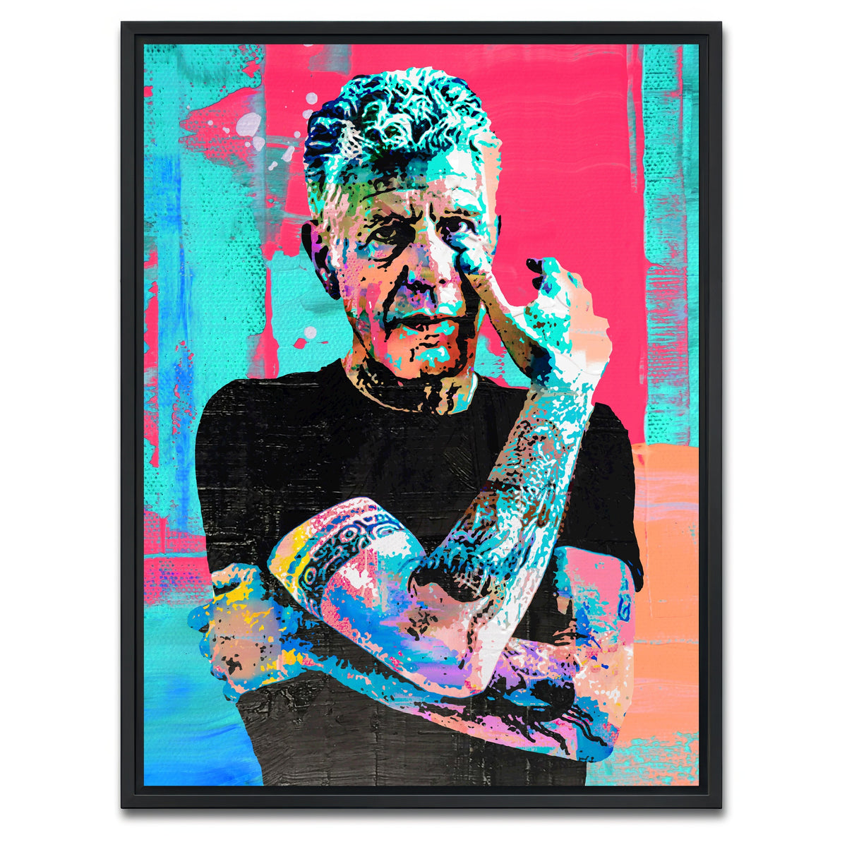 AUTO-MOCKUP WHITE | bourdain | 1 Piece | Black Framed Canvas | group=3x4