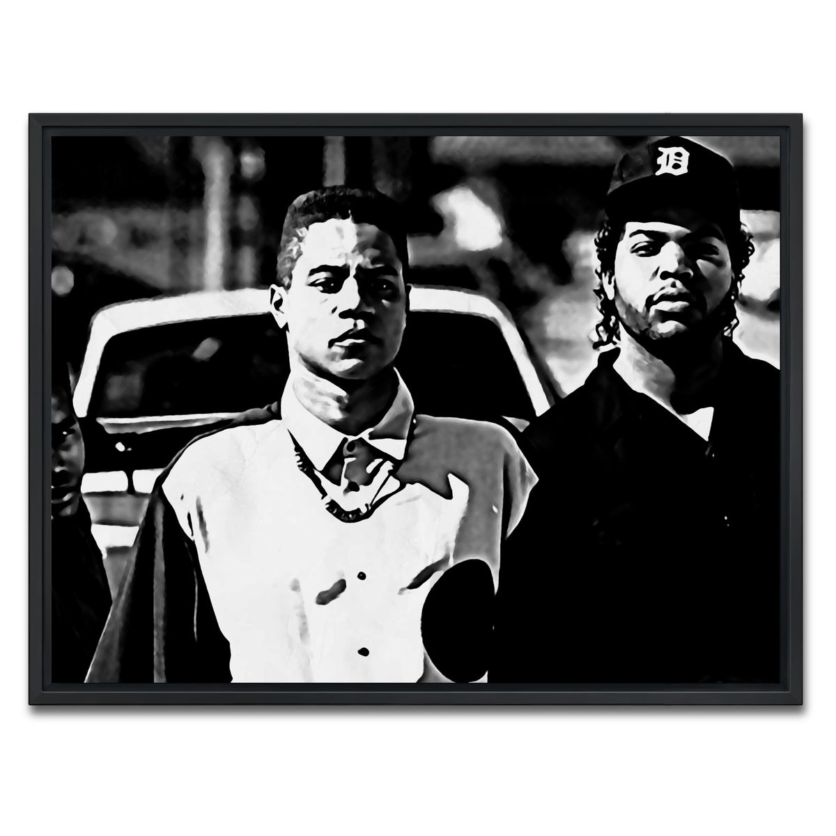 AUTO-MOCKUP WHITE | boyz n the hood | 1 Piece | Black Framed Canvas | group=4x3