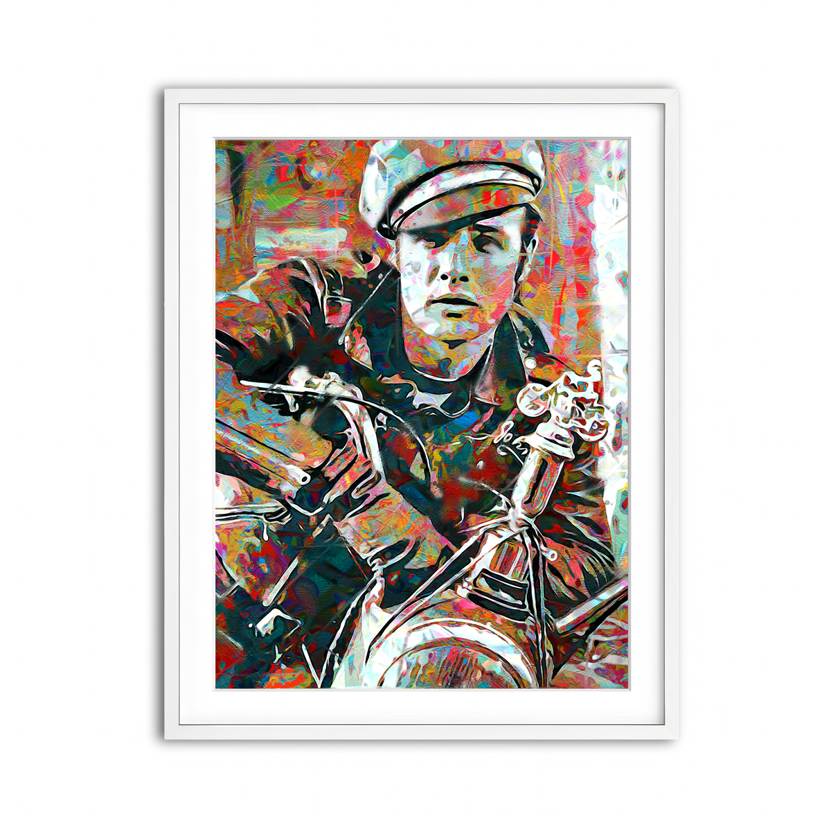 Framed Print 3x4 White