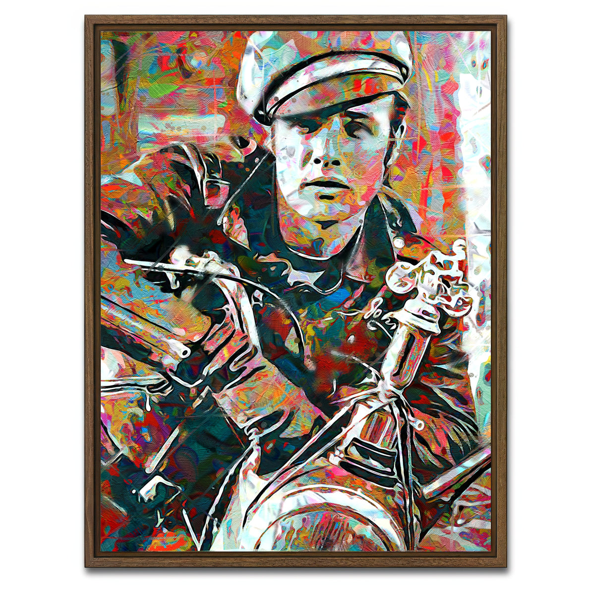 AUTO-MOCKUP WHITE | brando | 1 Piece | Walnut Framed Canvas | group=3x4