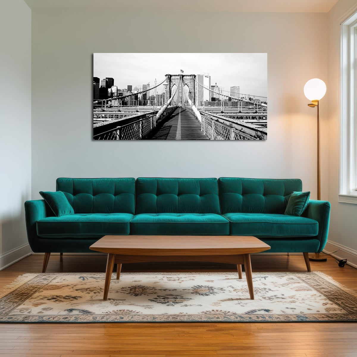 AUTO-MOCKUP ROOM | brooklyn bridge flag