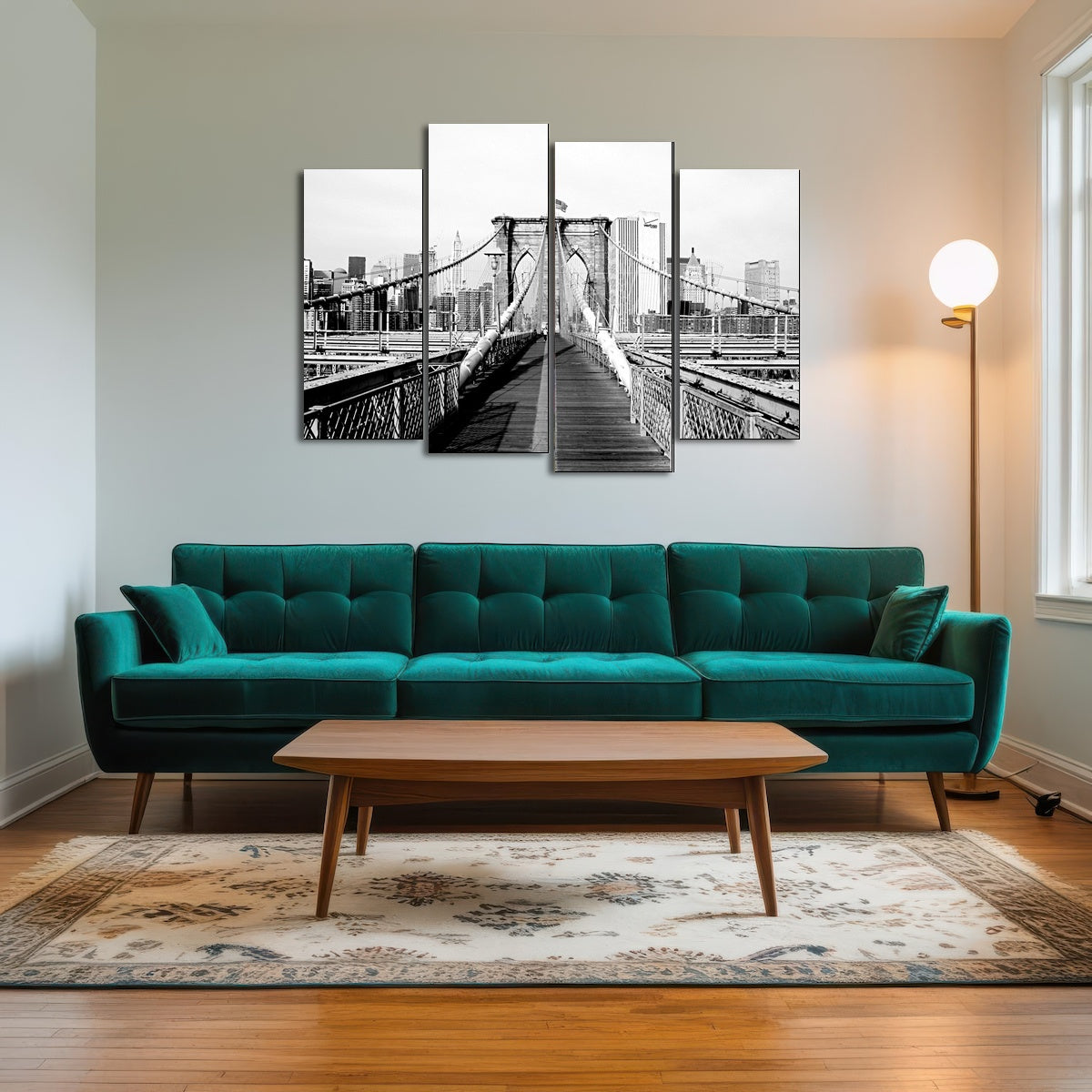 AUTO-MOCKUP ROOM | brooklyn bridge flag